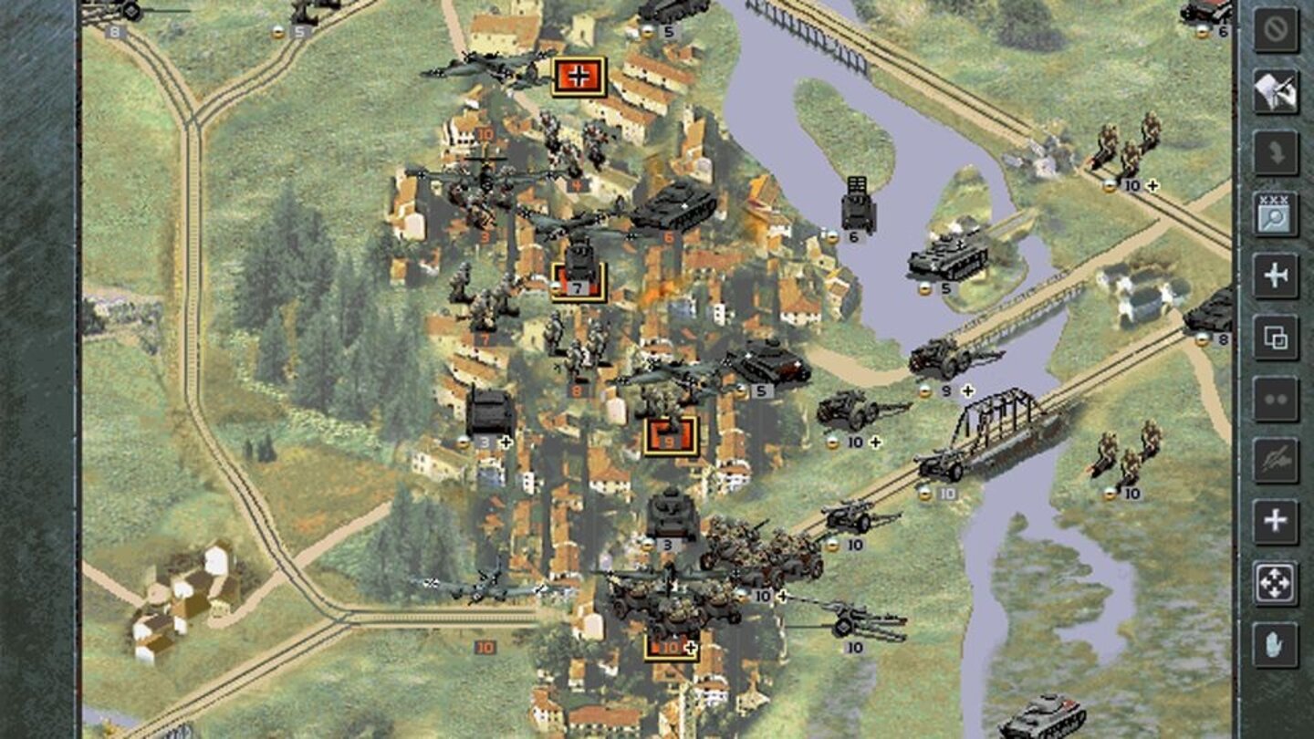 Panzer General 3D (1997) Während ein Teil der Fachpresse sich über die wenigen Neuerungen jenseits der Pseudo-3D-Grafik ärgert, freuen sich die anderen über das unangetastete Spielprinzip. Allerdings nerven die immer gleichen Missionsziele (»erobere alles in X Zügen«) beide Lager.