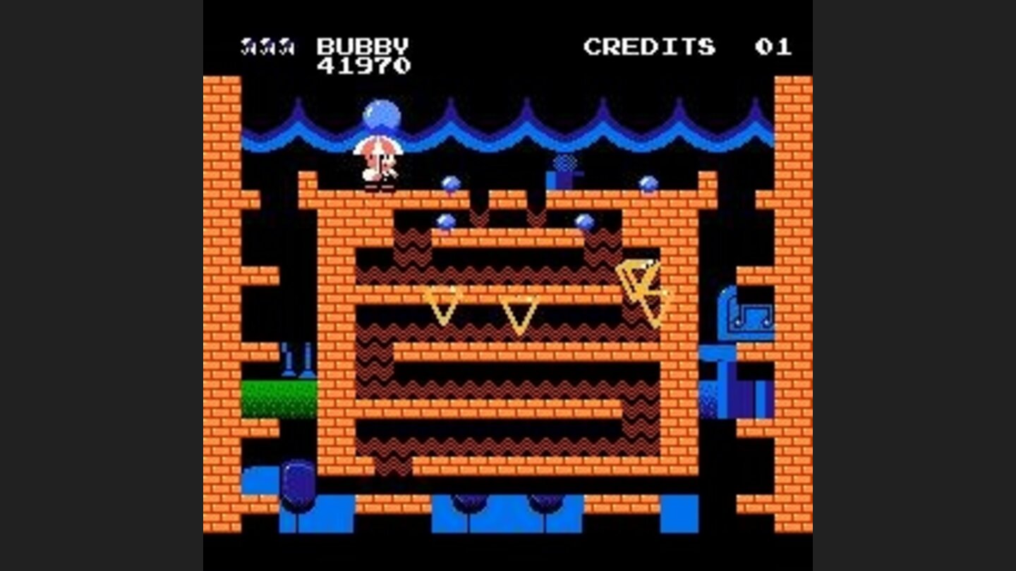 Collect enough drops with your brolley to create a huge raindrop...