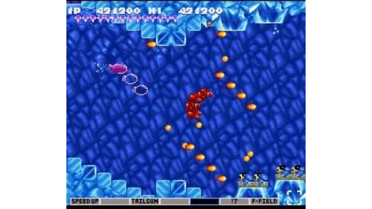 Twinbee swims underwater unleashing many boxing glove punches!