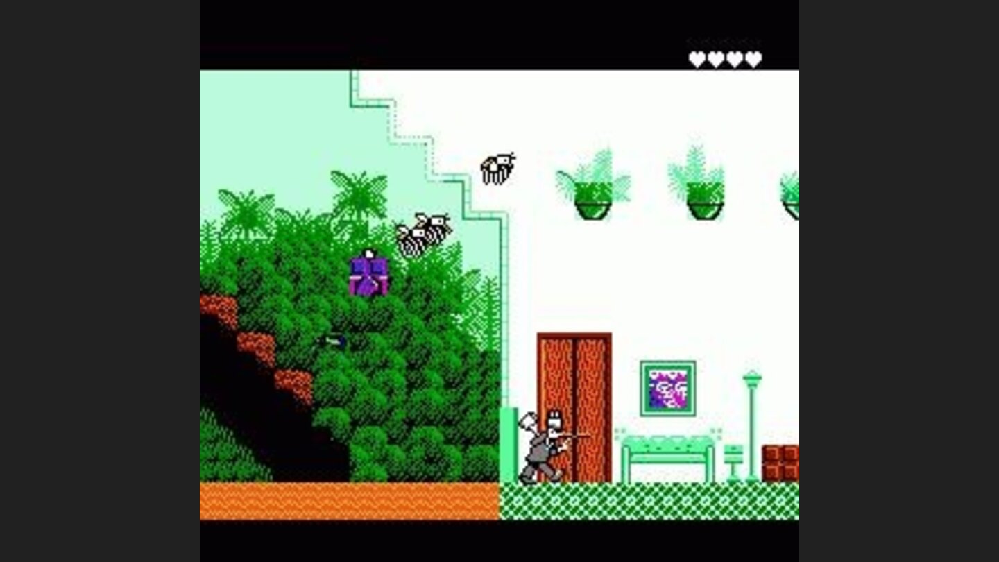 Flying bugs in the hotel level.