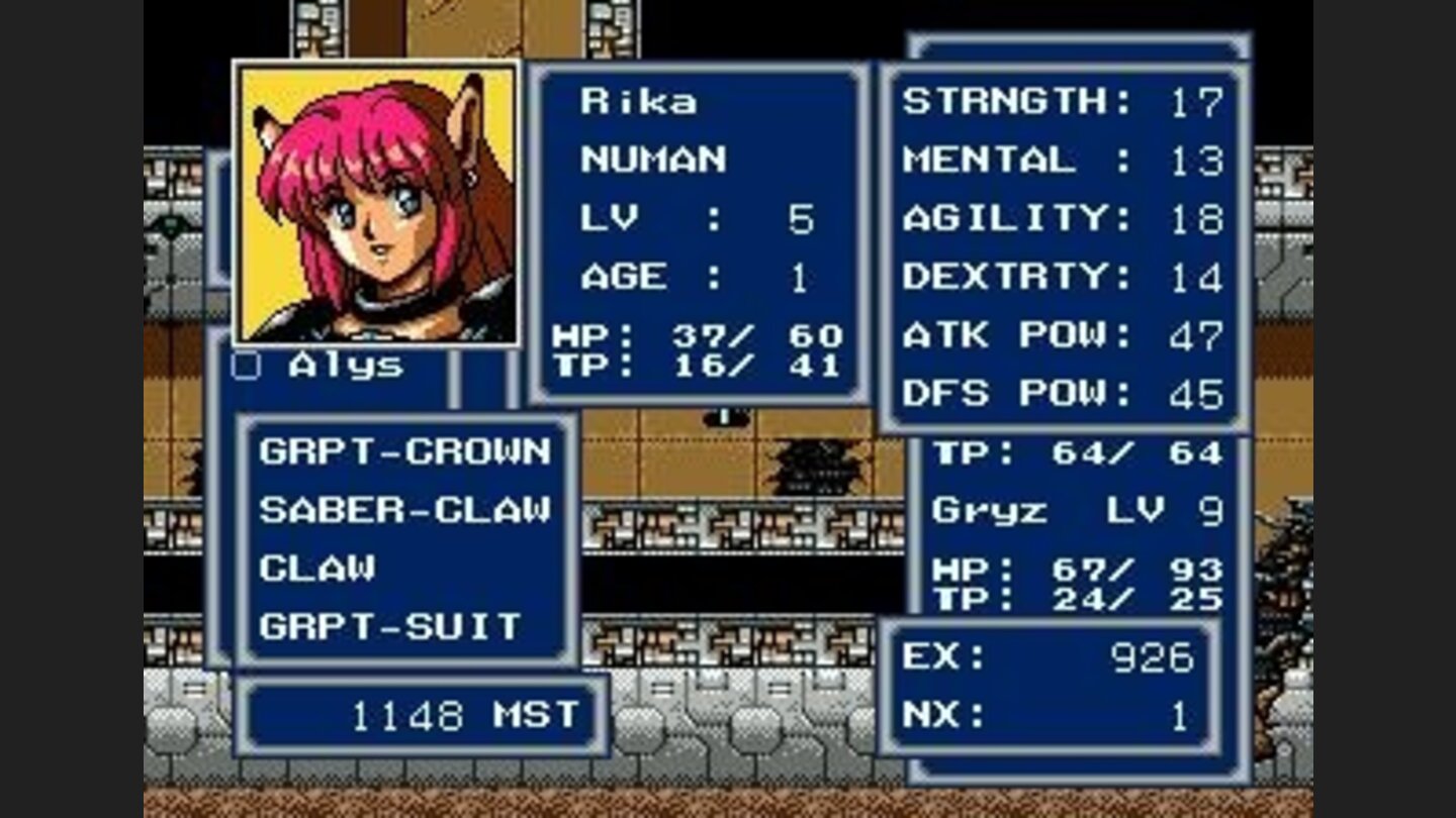 Character stats
