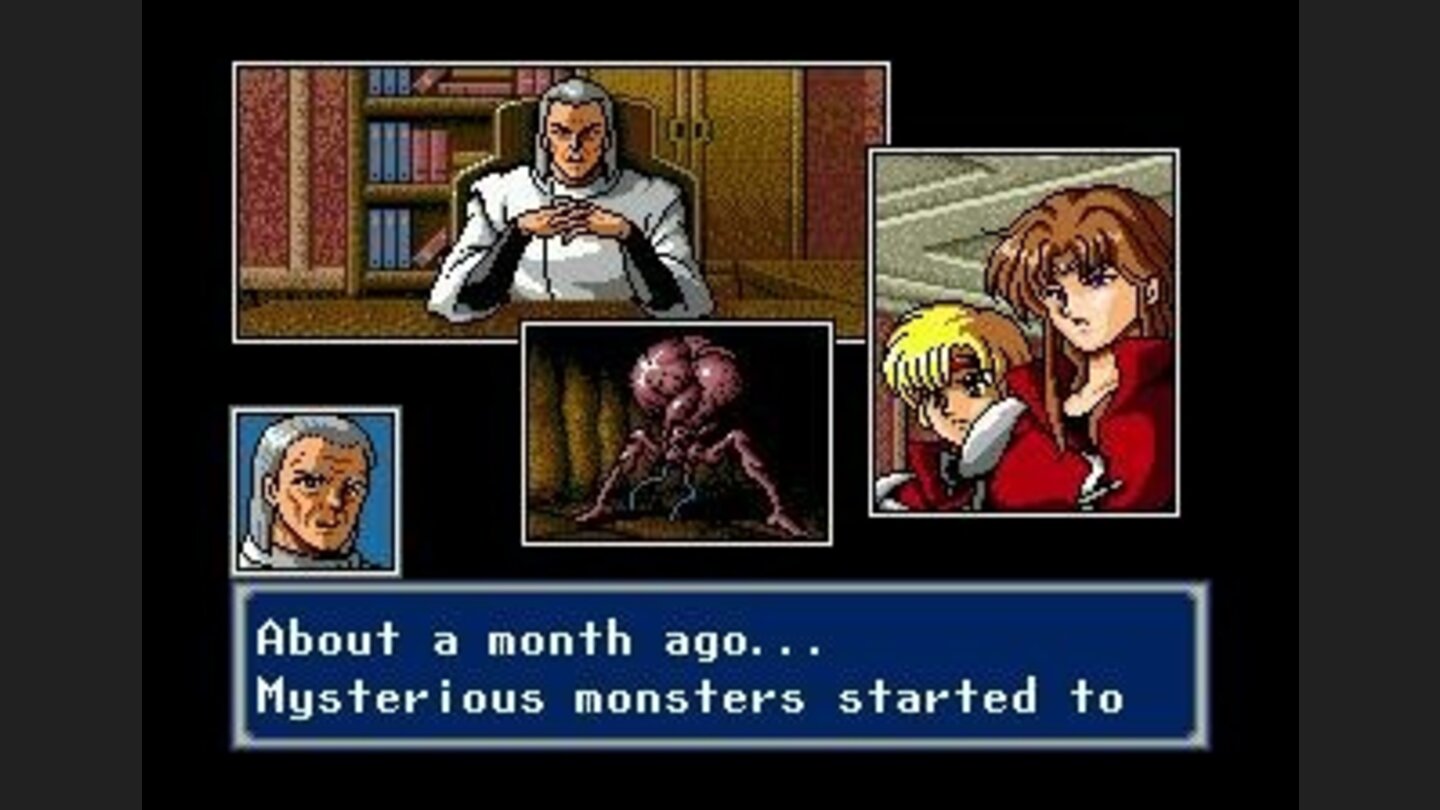 One of the games many wonderful animé cut scenes