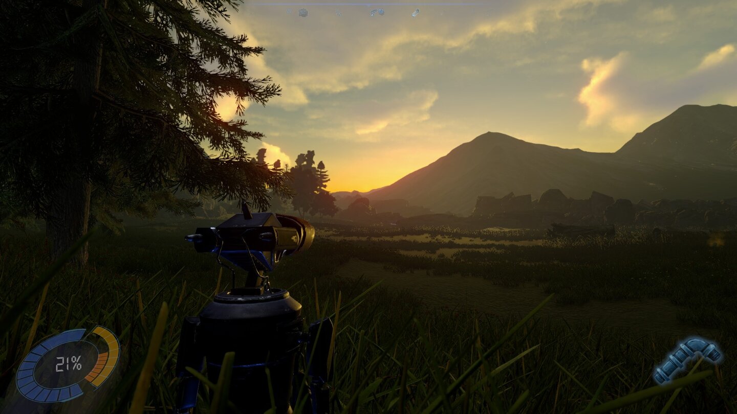 Vor allem abends ist die Open World sehr stimmungsvoll.