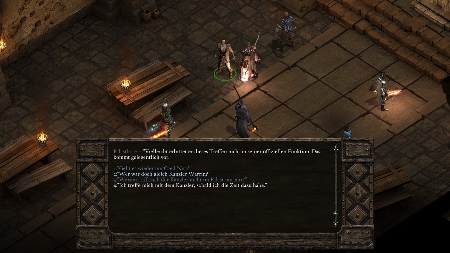 Pillars of Eternity: The White March - Part TwoIn unserer Festung bekommen wir ständig Besuch von einem Palastboten. Das bedeutet sicher Ärger...