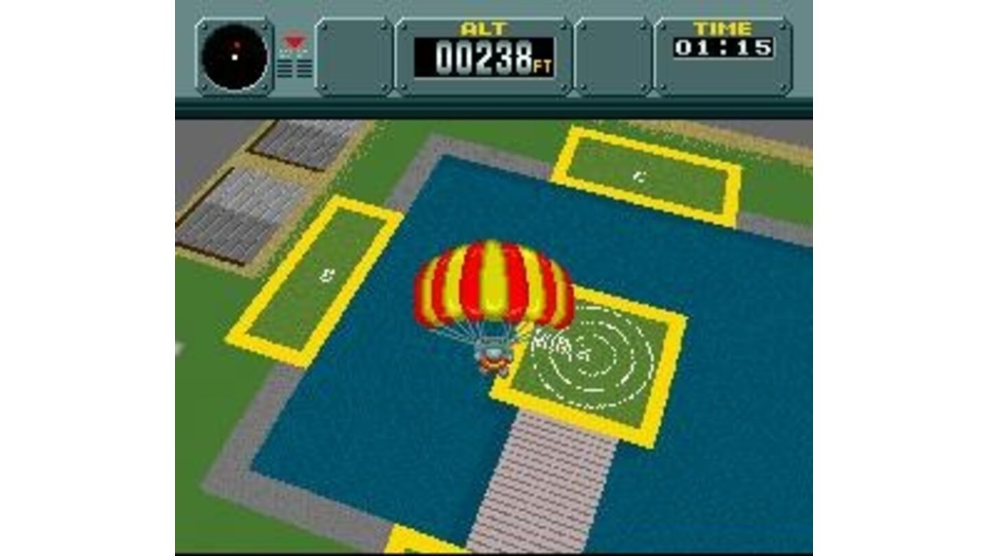 Skydiving part 3: Use the parachute to land on the target