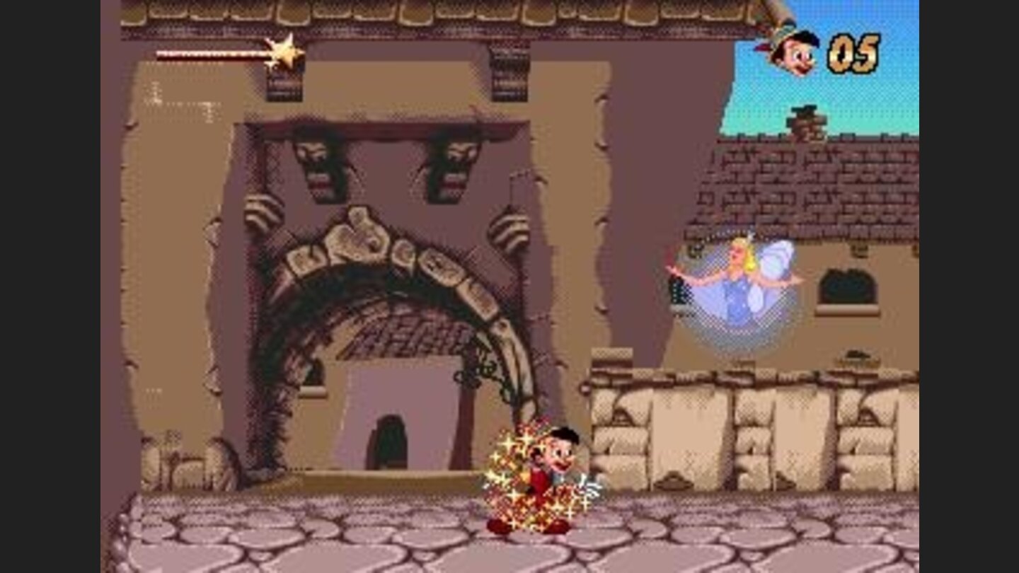 The fairy heals Pinocchio