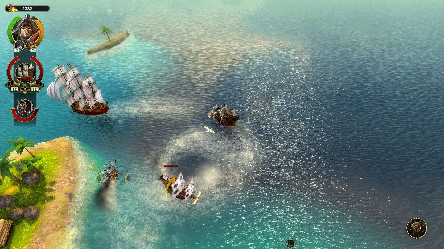 Pirates of Black CoveAuch zwei Gegner gleichzeitig sind kein Problem - der kaum vorhandenen KI sei Dank.