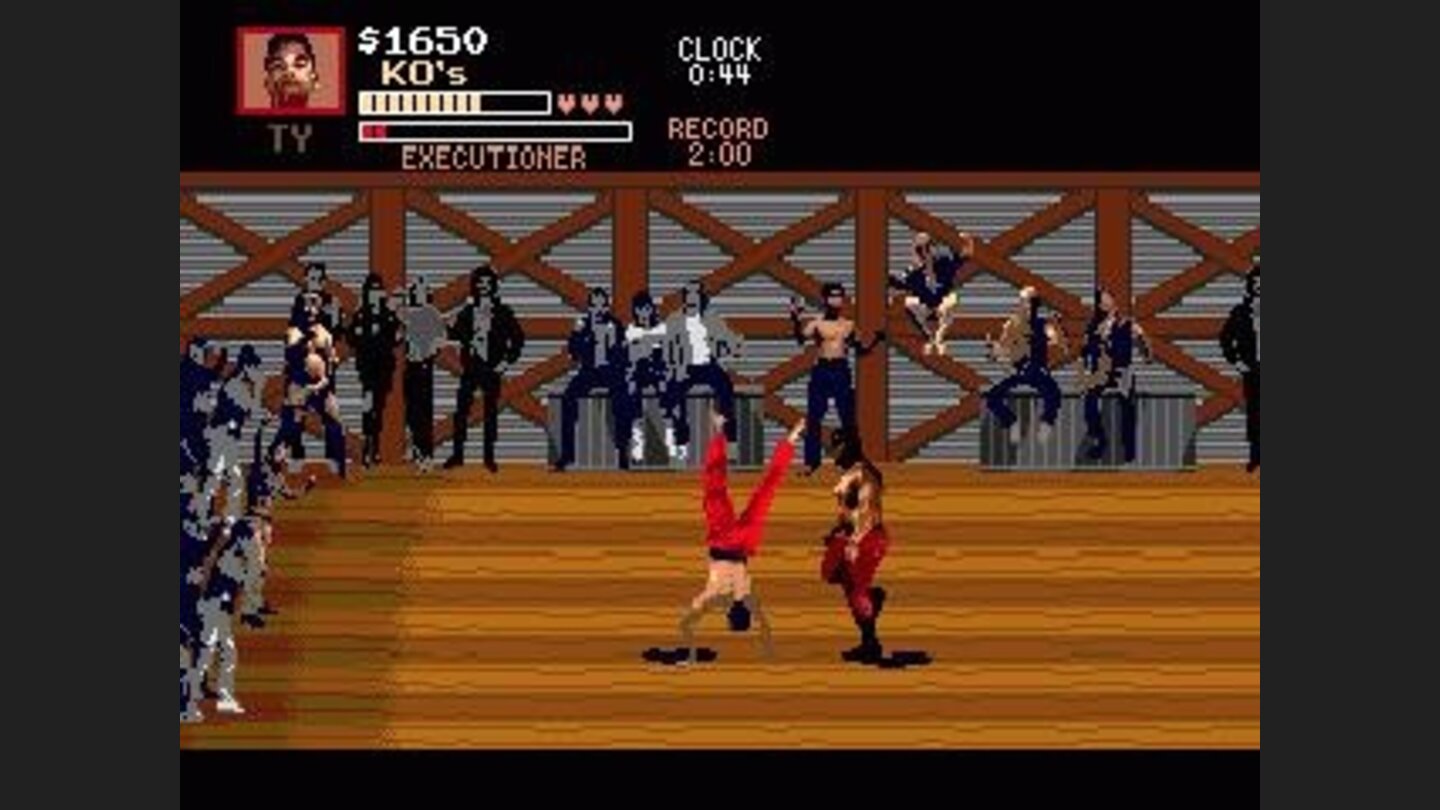 Some fighters have spectacular moves.