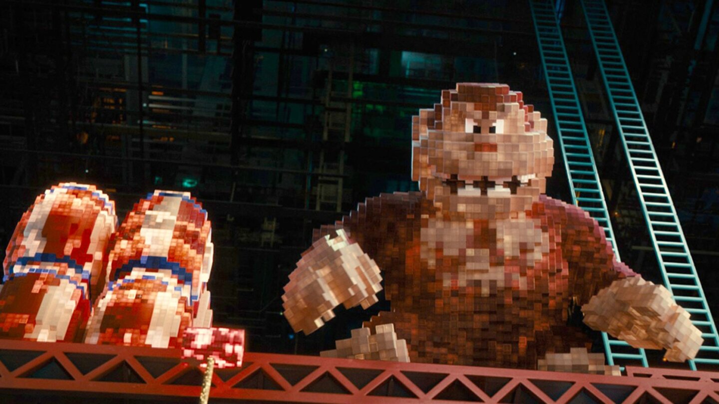 PixelsMit Mega-Donkey-Kong ist echt nicht zu Spaßen.