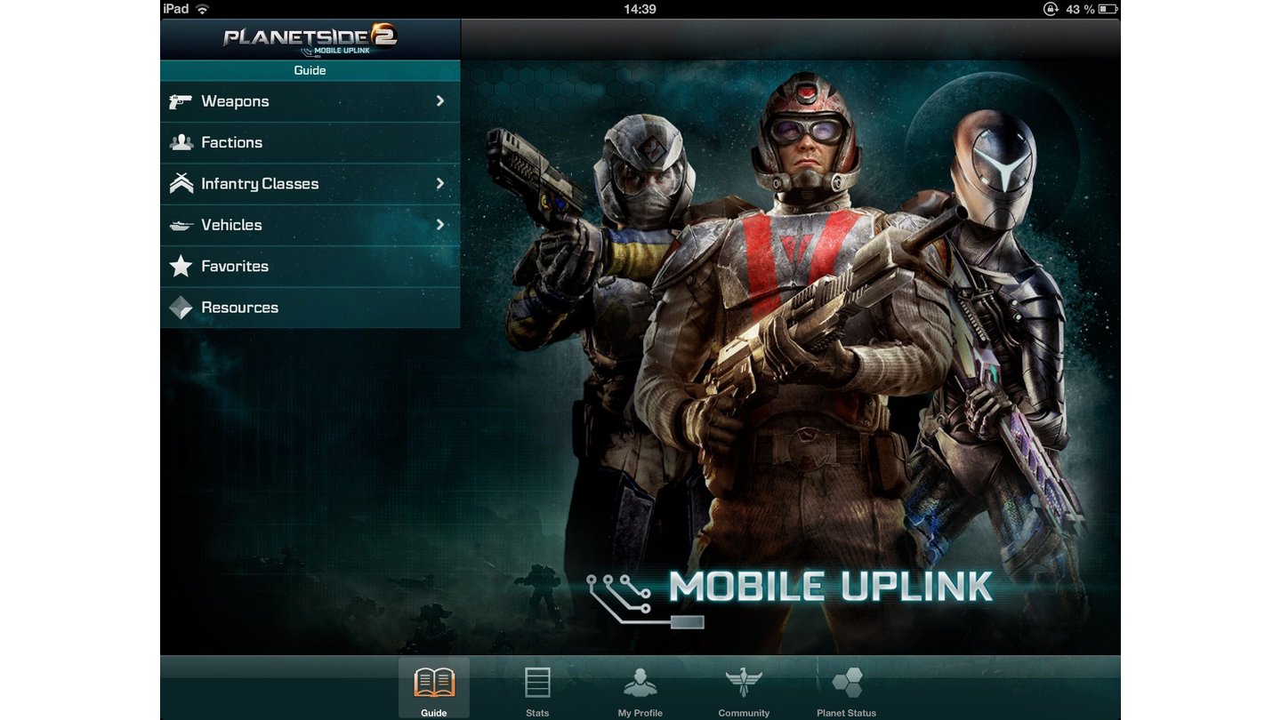 PlanetSide 2 Mobile Uplink App