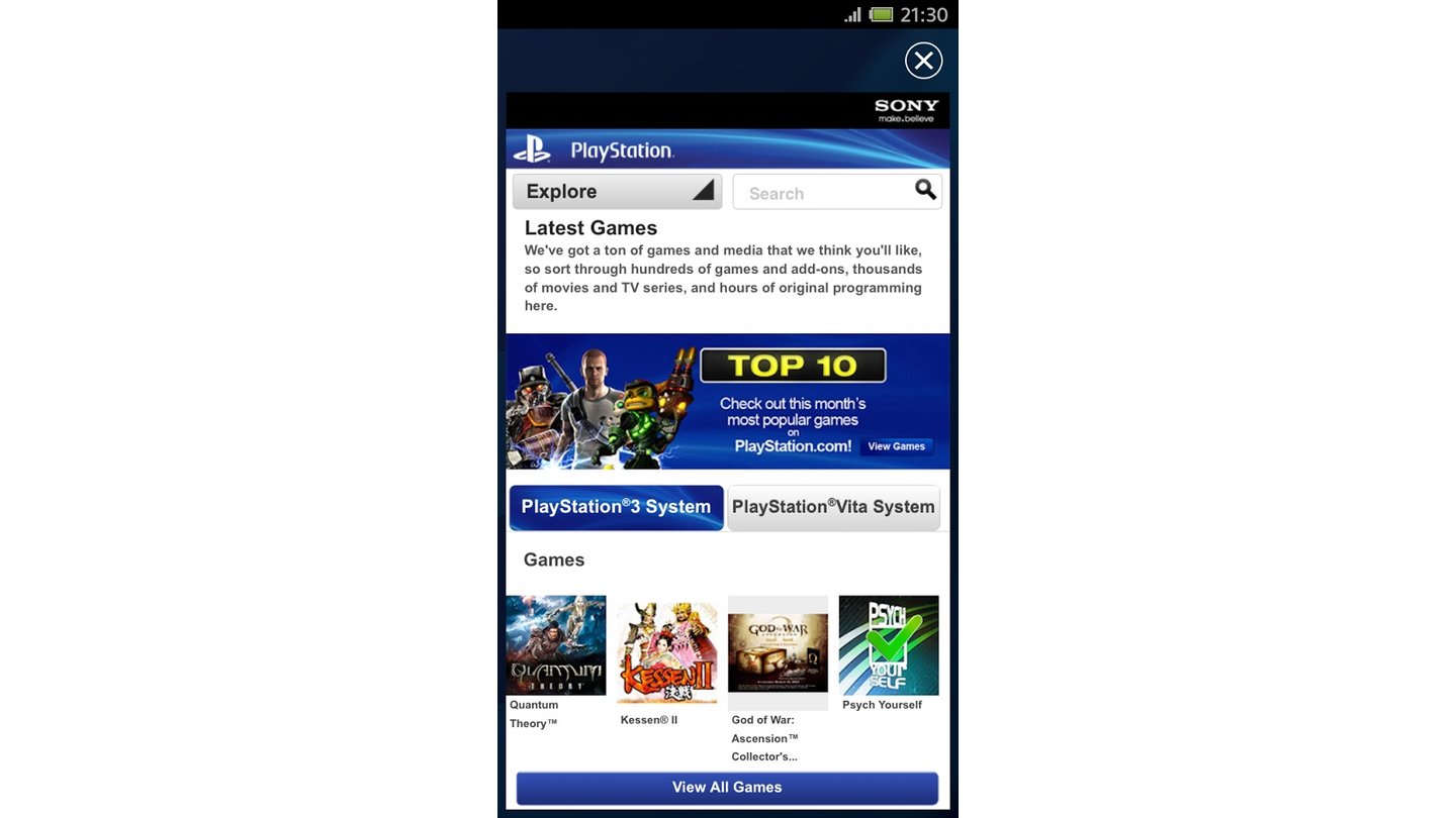 PlayStatuin 4 - PlayStation App