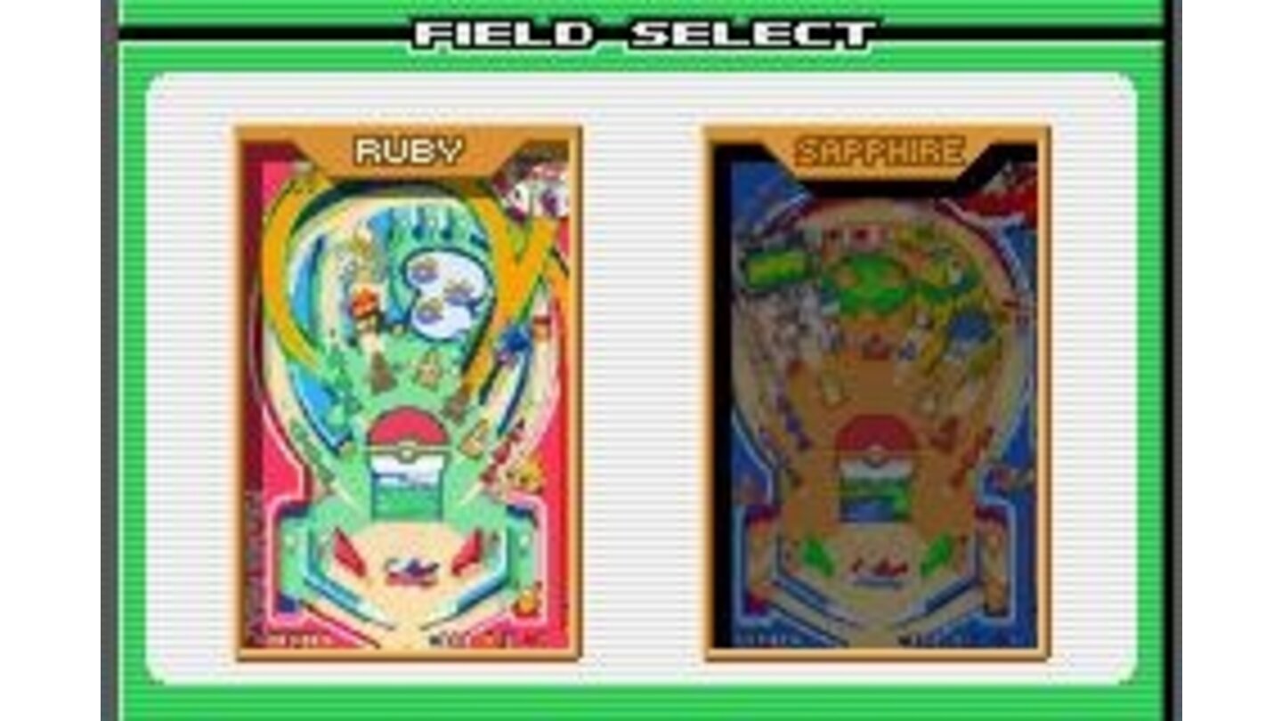 Selecting a playfield.