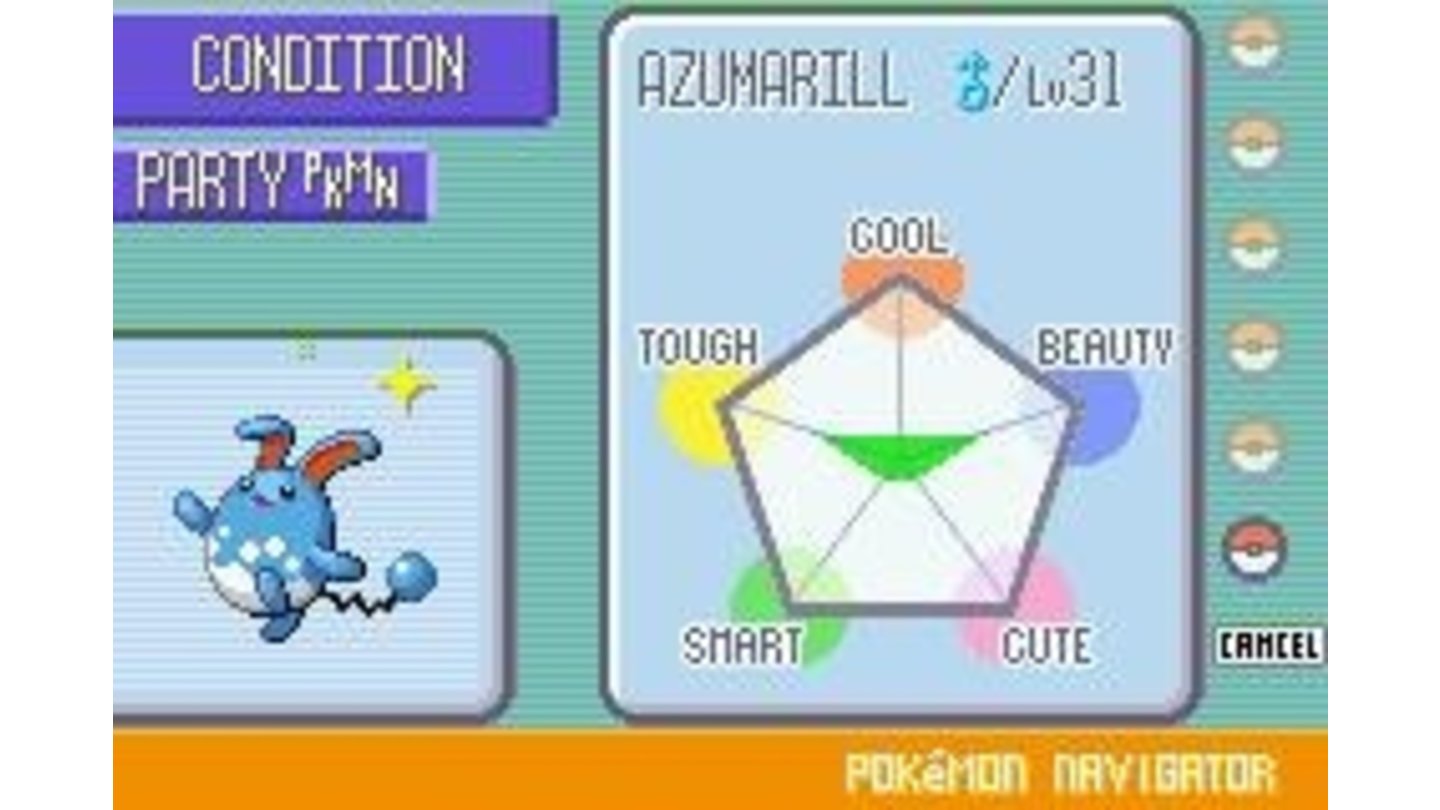 Change your pokemon's conditions using PokeBlocks so you can compete better