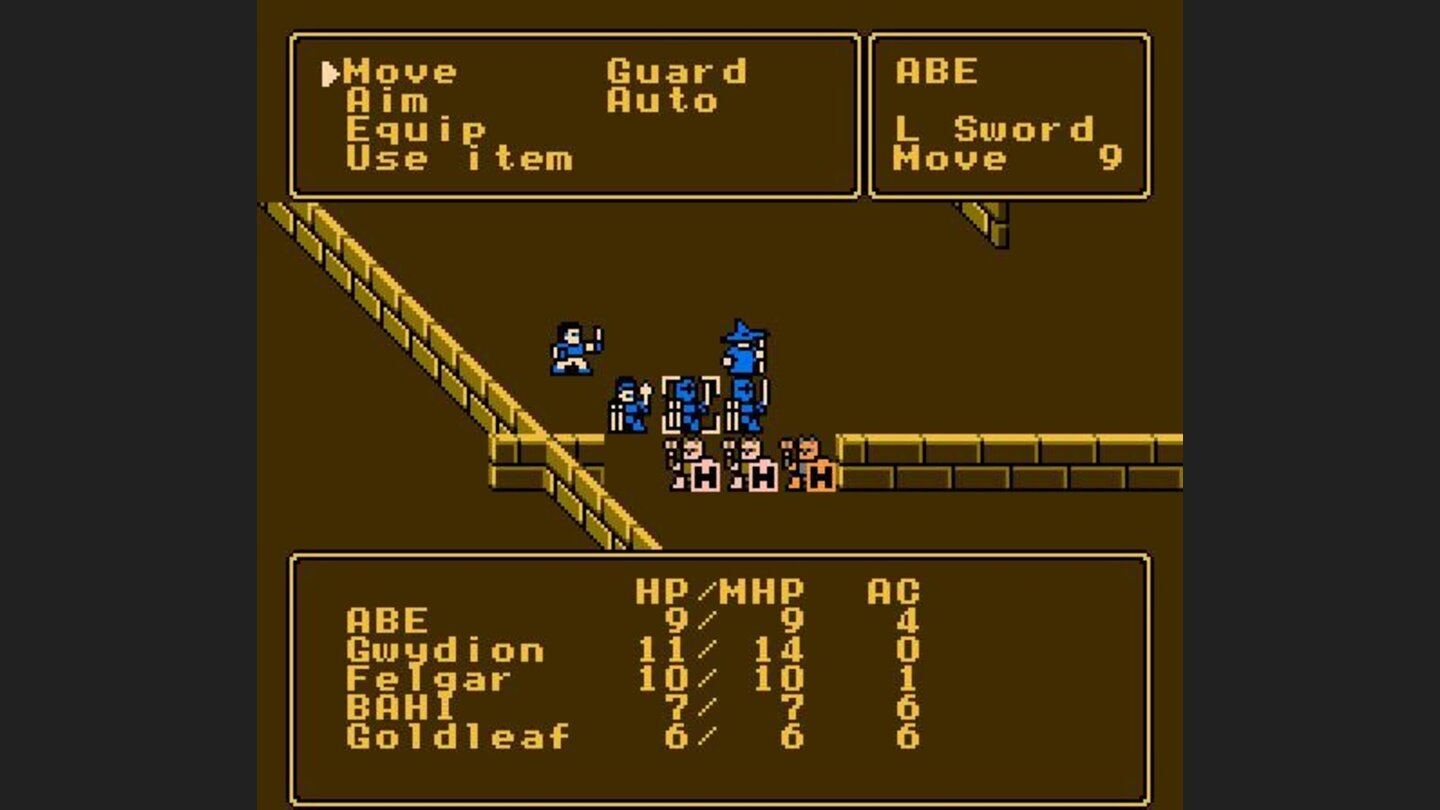 In a fight with 3 helpless enemies (the enemy icons reflect this)