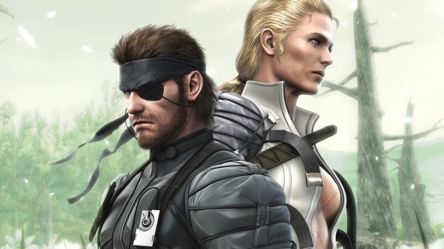 Metal Gear Solid 3: Snake Eater (und weitere Serienteile)Im dritten Teil der Metal-Gear-Solid-Serie wendet sich Serien-Erfinder Hideo Kojima von dem in Sons of Liberty eingeführten Protagonisten Raiden ab und macht zwei Schritte zurück ins Jahr 1964 - In die Zeit des kalten Krieges.Auch andere Serienteile setzen früher in der Story ein, beispielsweise Ground Zeroes, das in den 70ern spielt oder Portable Ops und Peace Walker, die alle vor dem ersten Metal-Gear für das NES spielen.