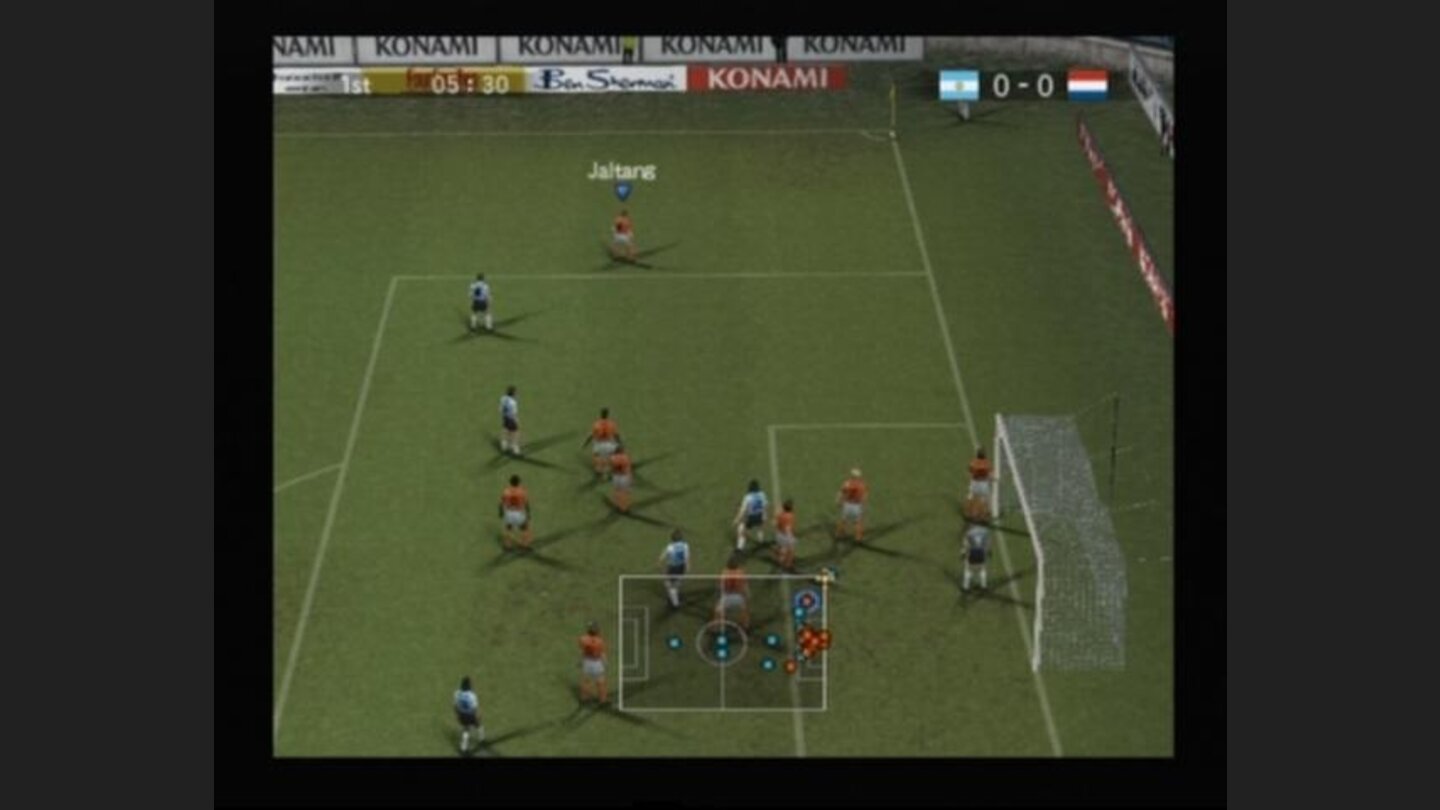 The crowd eagerly anticipating the corner kick