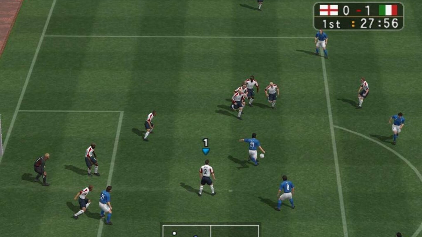 Pro Evolution Soccer 6 (2006)Für uns – zumindest auf PS2 und PC – der bisherige Höhepunkt der Reihe: Selten war Videospiel-Fußball so realistisch, anspruchsvoll, emotional und packend!