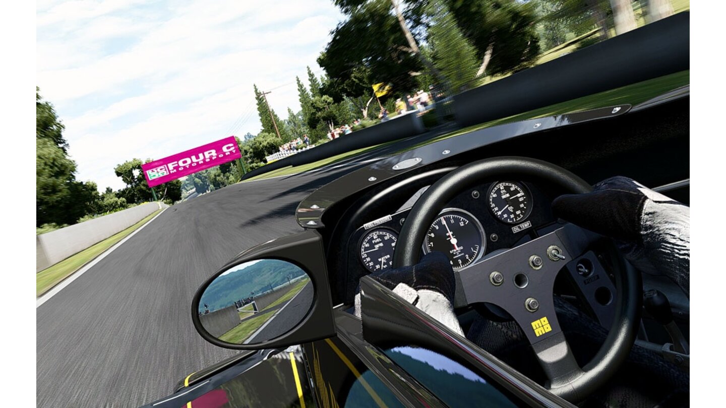 Project CarsDie Kameraperspektiven konzentrieren sich auf Cockpitansichten - wie es sich für eine Simulation gehört.