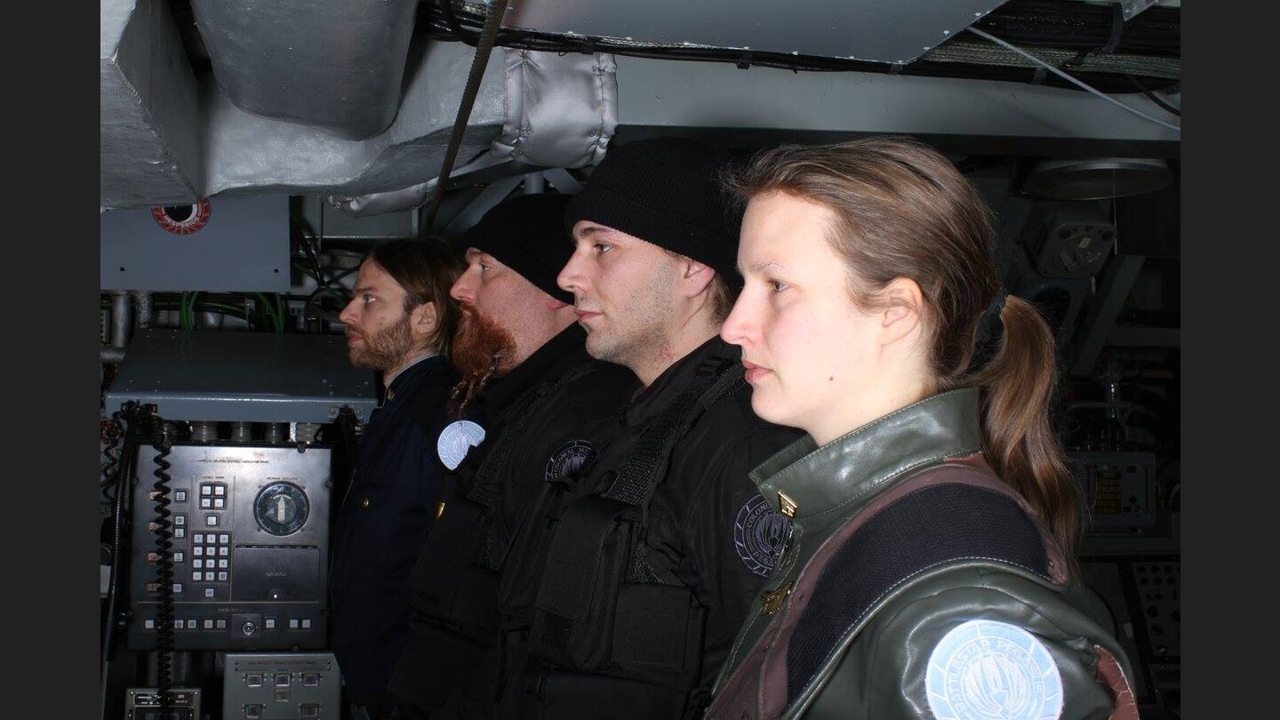 Erinnerungsfoto der Pegasus-Crew. (Bild: Michael Schaad, Leuengold)