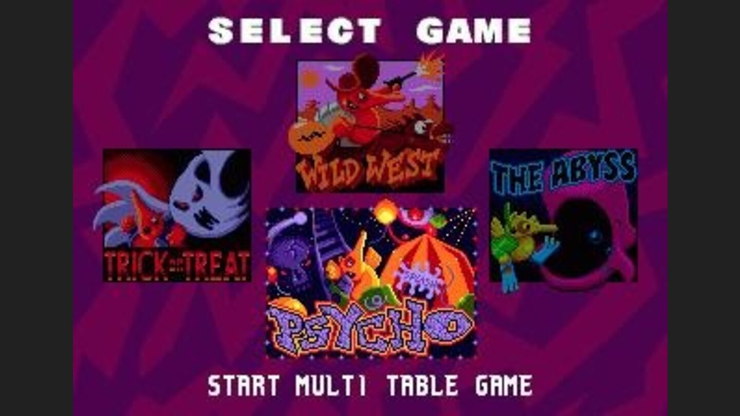 Table selection screen