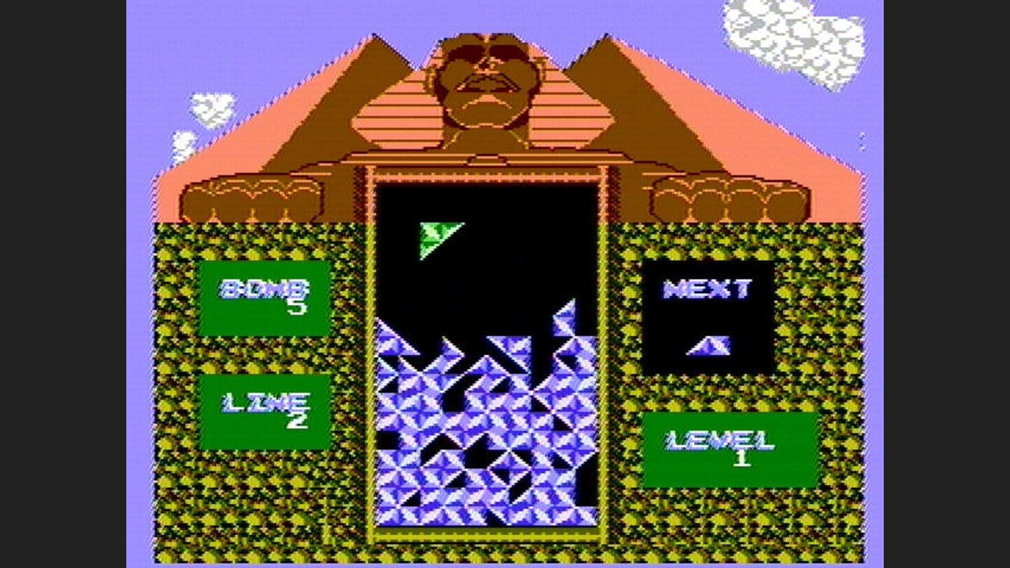 Stones nearing the top of the screen...