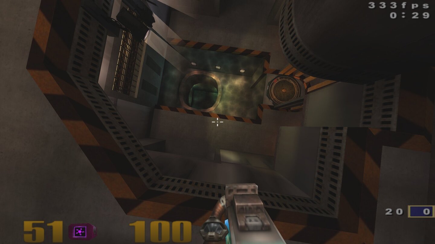 Quake 3 Arena (1999) Als erstes auf der id-Tech-3-Engine basierendes Spiel führte Quake 3 Arena »Curved Surfaces« ein – gekrümmte zweidimensionale Flächen, die ohne größeren Rechenaufwand runde, organische Formen darstellen konnten.