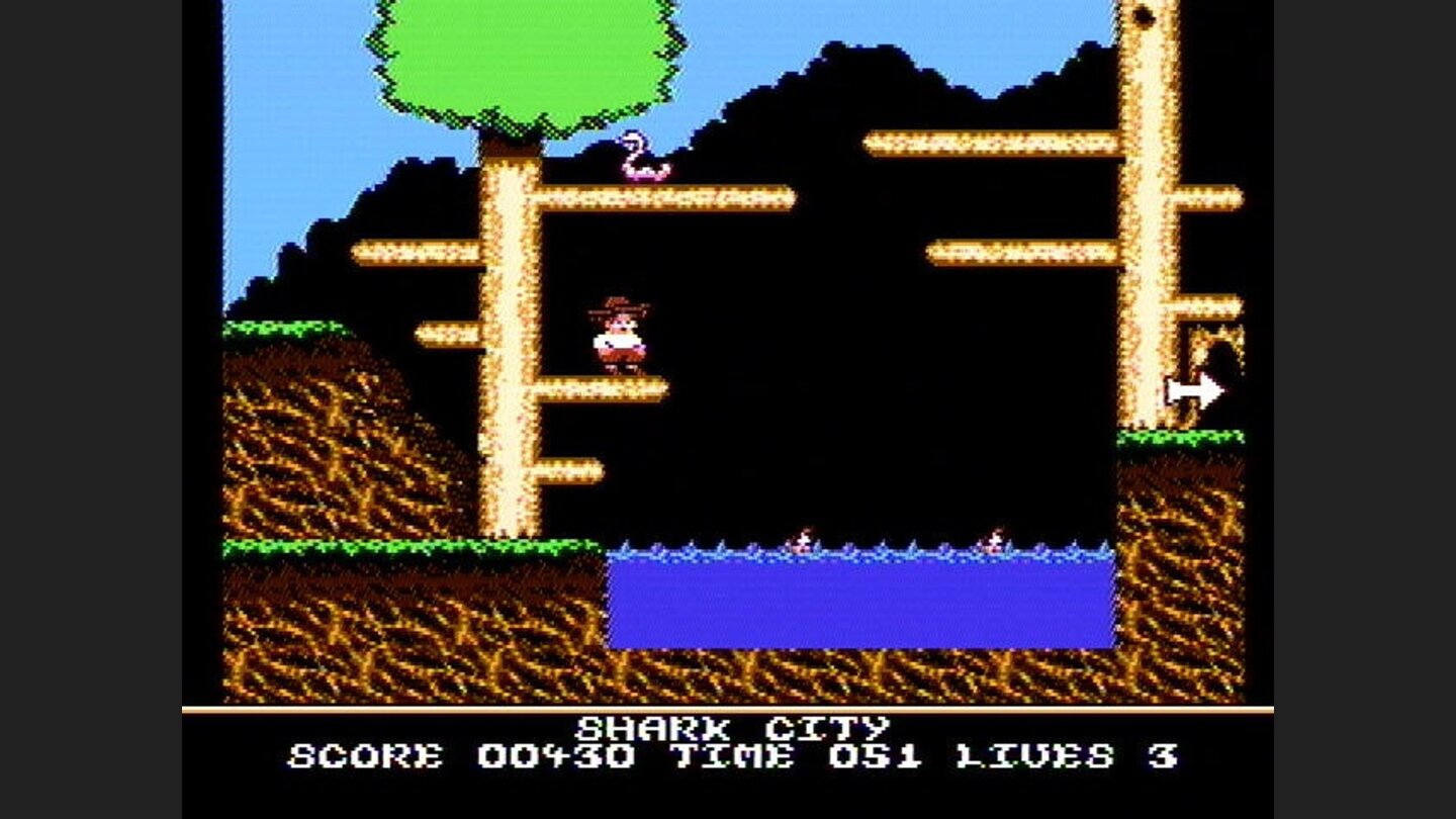 Avoid the sharks! (Boomerang Kid)