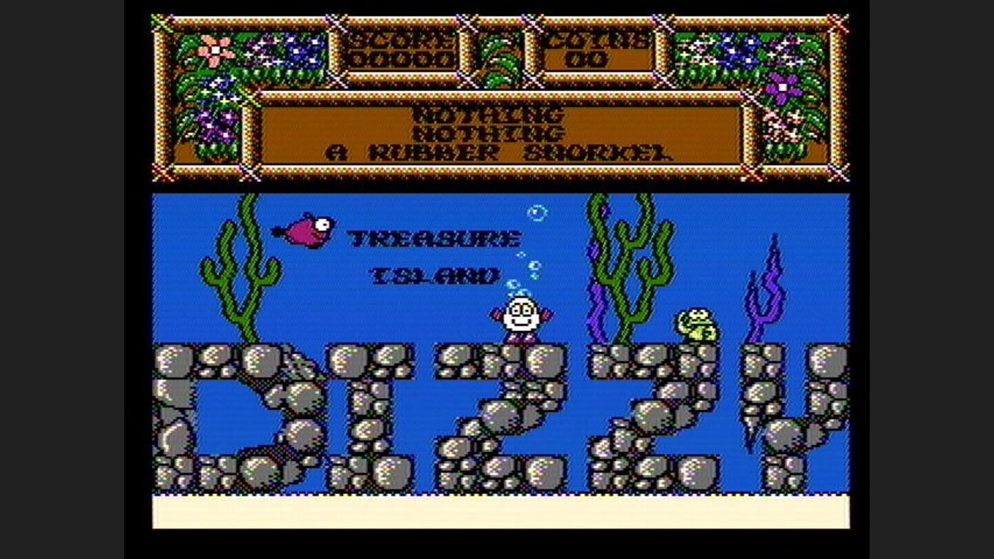 Title screen (Treasure Island Dizzy)