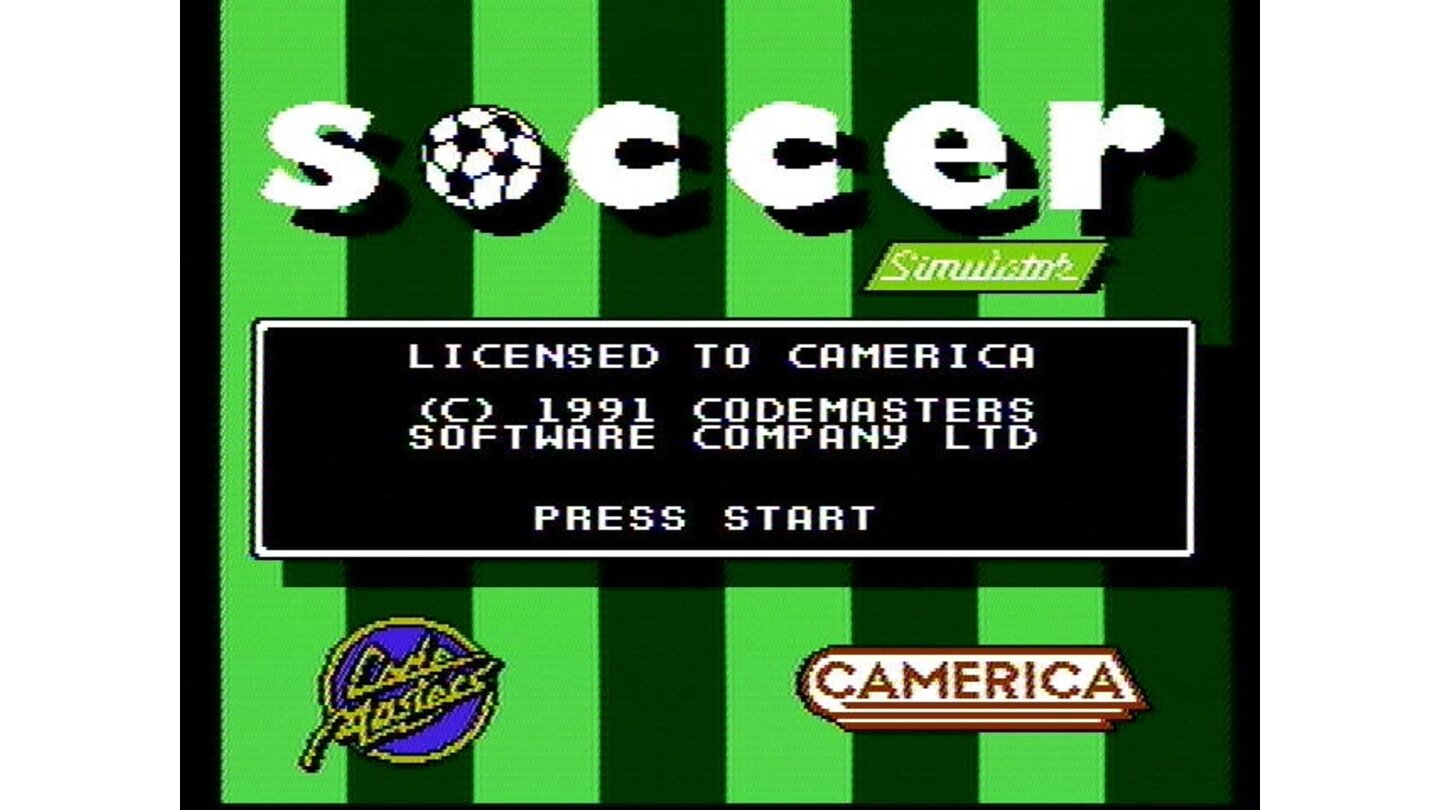 Title screen (Soccer Simulator)