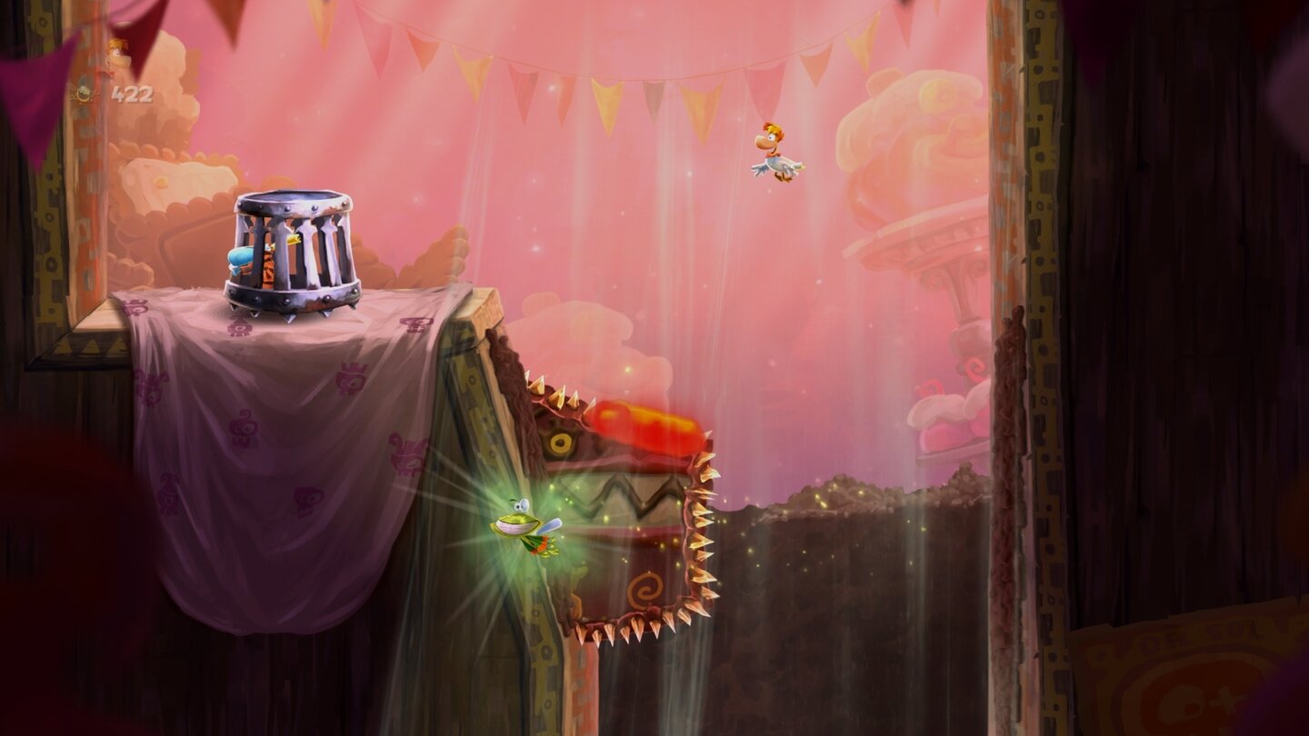Rayman Legends - PC-VersionEnte gut, alles Gut - Zumindest wenn Murfy dem verzauberten Rayman den Weg freiräumt.