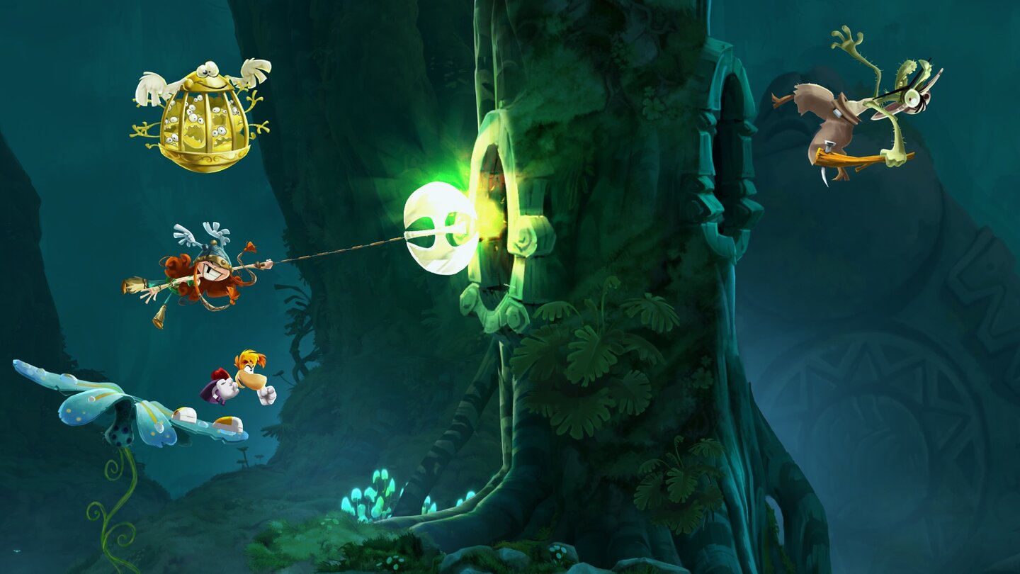 Rayman LegendsNeue spielbare Charaktere wie diese hübsche junge Wikingermaid schalten wir beim Durchspielen frei.