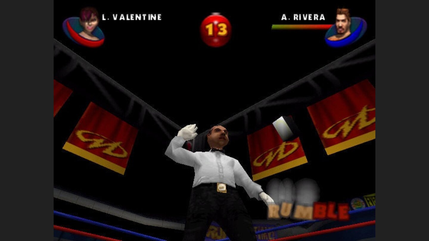 The ref begins his countdown