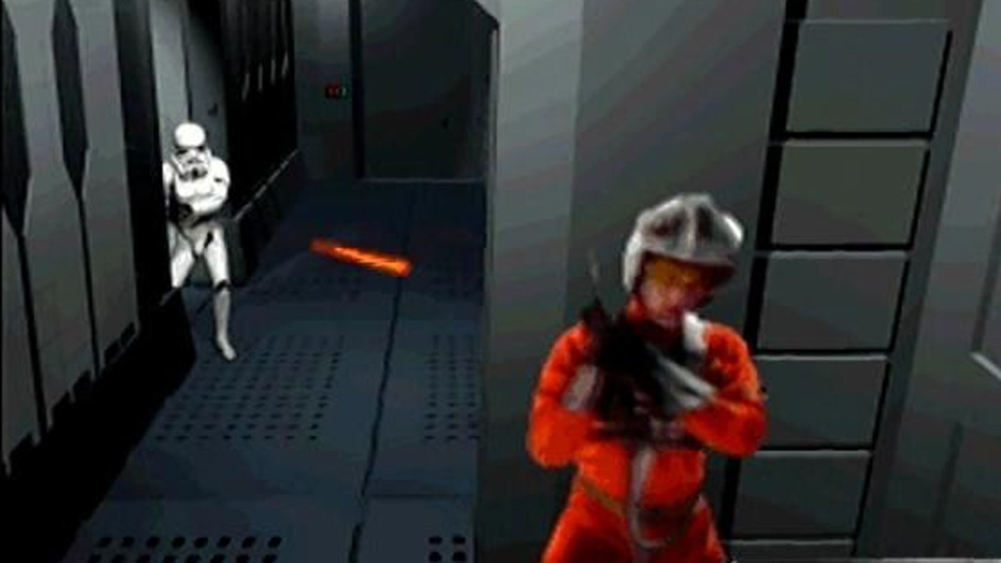 Rebel Assault II - The Hidden Empire (1995)Die Fortsetzung von Star Wars: Rebel Aussault erschien im November 1995. Der Rail-Shooter wurde wieder durch Filmszenen mit echten Schauspielern ergänzt. Nachdem der Todesstern im Finale des ersten teils zerstört wurde, arbeitet Darth Vader an einer neuen Vernichtungswaffe. Der Spieler steuert wieder Rookie One, der zu Lande oder in verschiedenen Raumfahrzeugen die Missionen bestreitet. Je nach gewähltem Schwierigkeitsgrad variiert das Ende des Spiels.