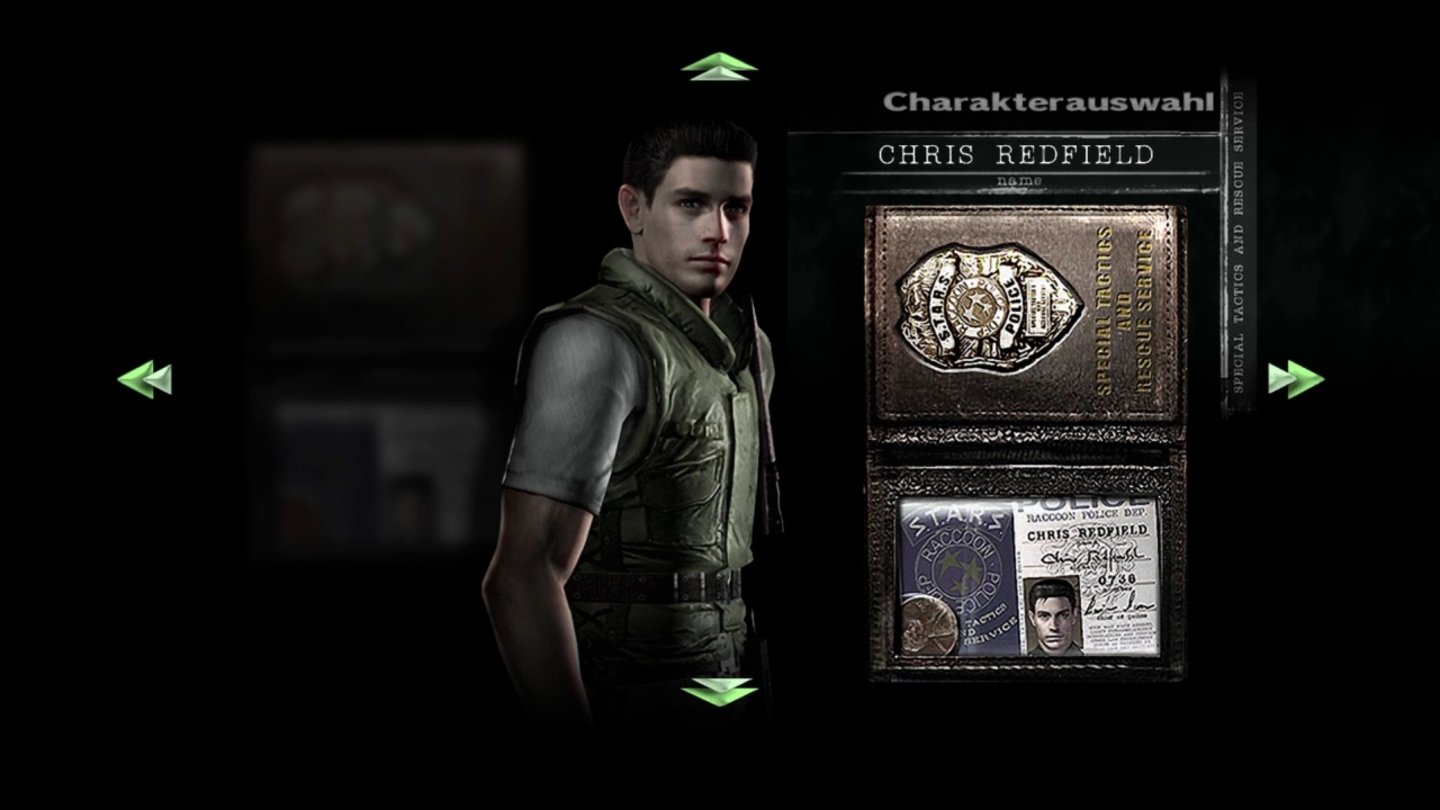 Resident Evil RemasteredChris Redfield ist zwar die stärkere Spielfigur, hat aber weniger Inventarslots als Jill.