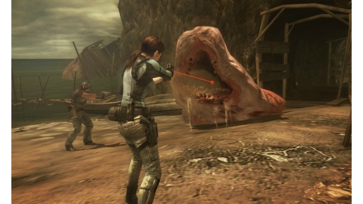 Resident Evil: RevelationsDie Wurmmonster sind erste Anzeichen für den Ausbruch eines neuen, mutierten Virus.