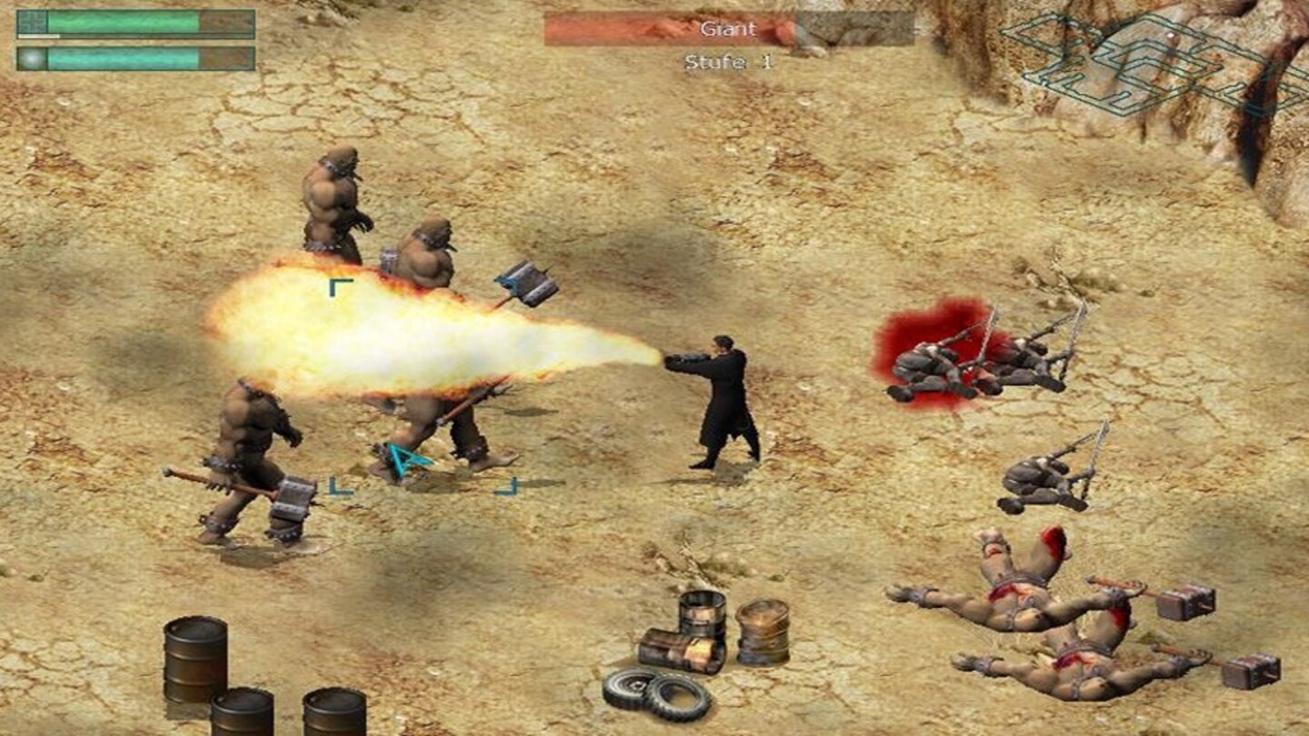 Restricted Area (2004) Als eine Art Diablo in der Zukunft, brachte Mastercreating 2004 das Action-Rollenspiel Restricted Area auf den Markt. Im Jahr 2083 verdingt sich der Spieler als Söldner für große Konzerne und jagt Mutanten und Roboter. Zur Auswahl stehen vier Klassen, die ihre Ziele mit Schusswaffen, Schwertern oder Psi-Attacken erreichen. Zusätzlich kann der eigene Körper mit Implantaten verbessert werden, die man erbeutet oder auf dem Schwarzmarkt besorgt.