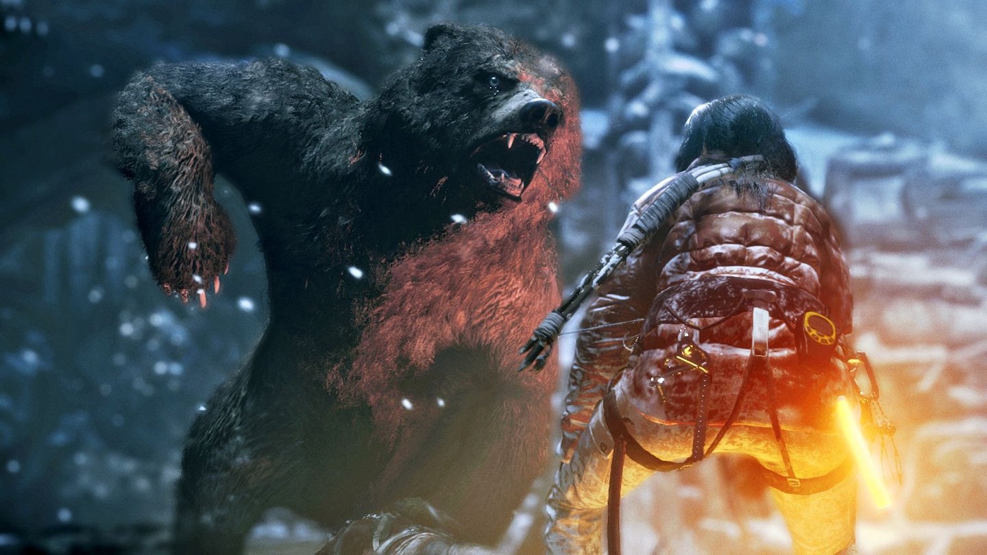 Rise of the Tomb RaiderIn ihrem sibirischen Schneeabenteuer bekommt es Lara mit den Gefahren der Tundra zu tun.