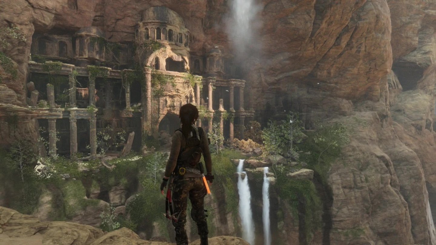 Rise of the Tomb Raider (Xbox One)Entwickler Crystal Dynamics weiß genau, wie man monumentale Gebäude in Szene setzt.