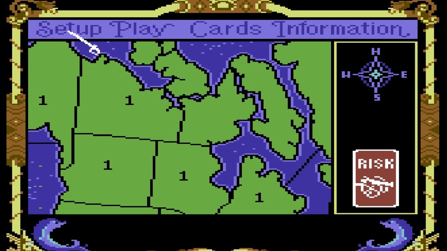 Risiko (1989)Risiko-Klone gibt es seit Jahrzehnten, doch erst ab 1989 erscheinen offizielle Computer-Adaptionen des Brettspiel-Klassikers, der großen Einfluss aufs Strategiespielgenre hatte.