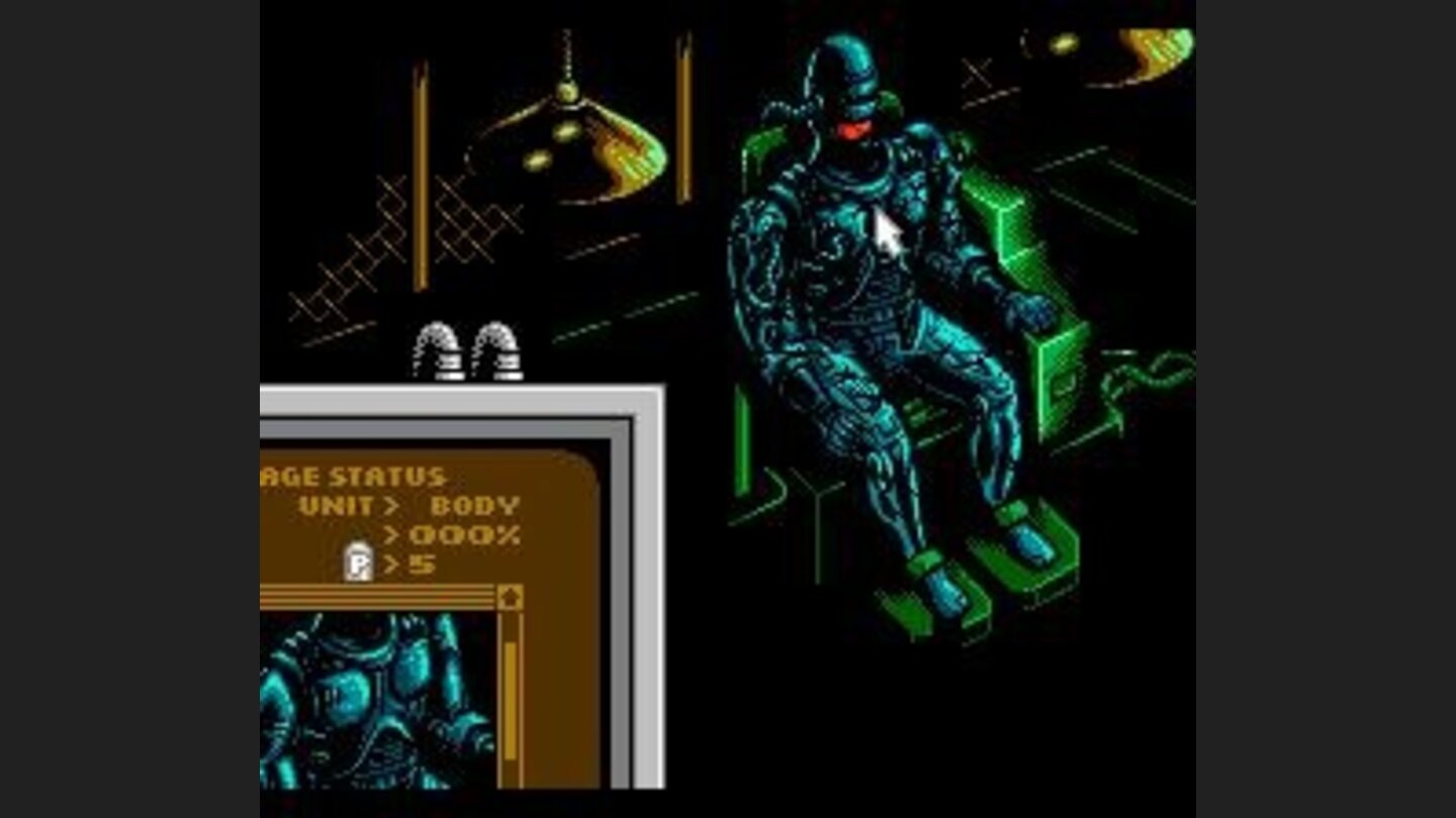 being repaired after having completed a level