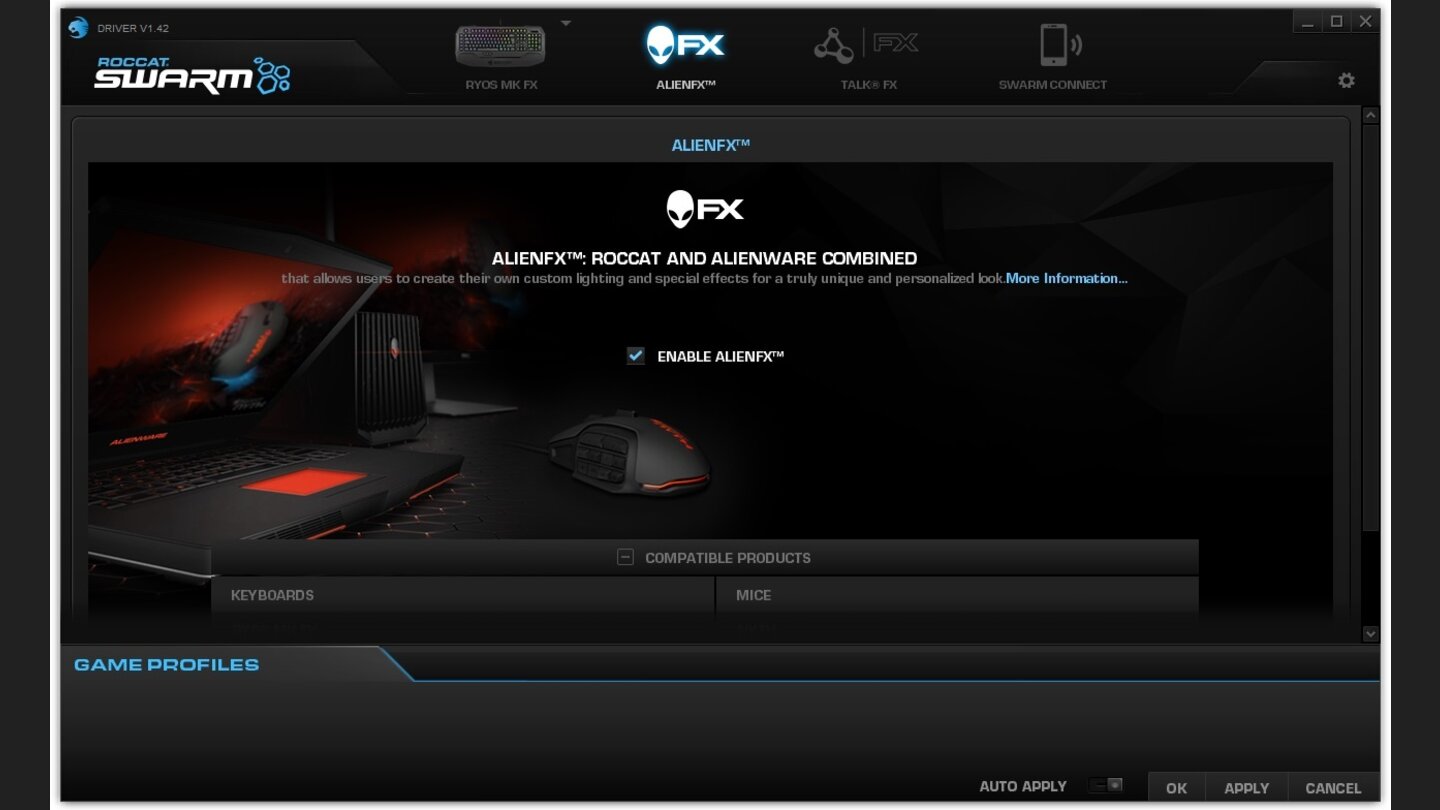 Roccat Swarm - AlienFX