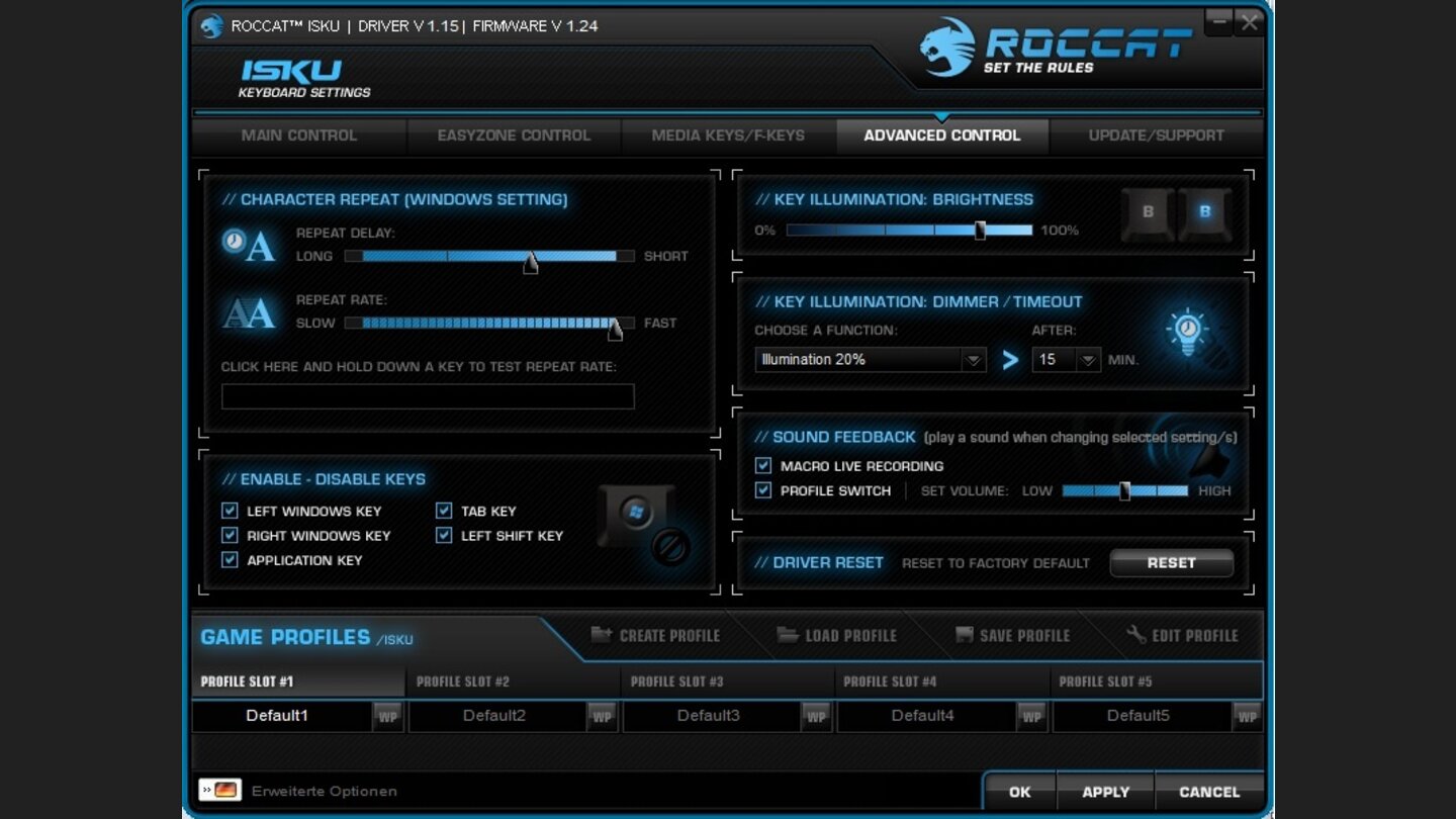 Roccat Isku - Treiber