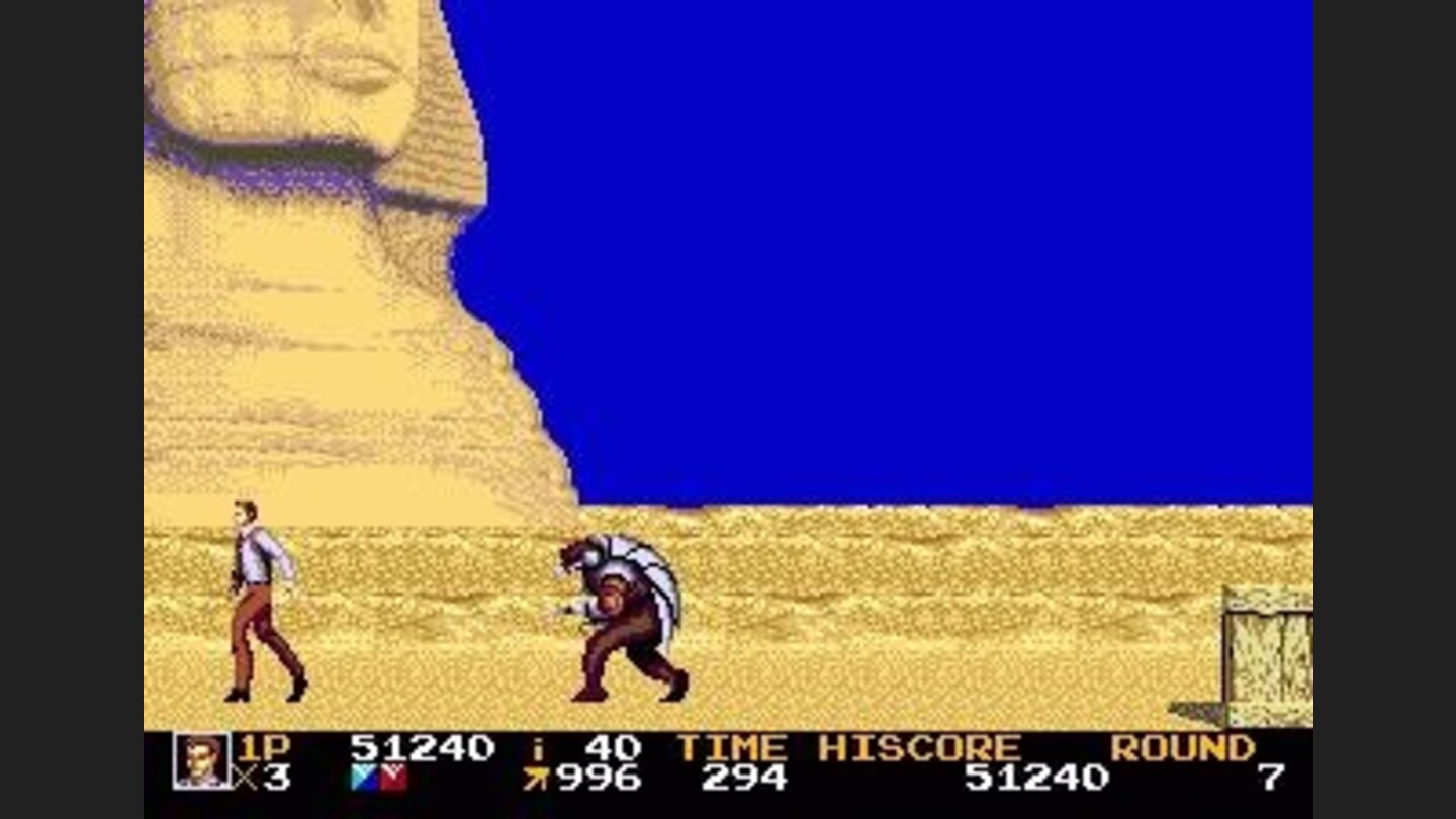 The Egyptian themed level