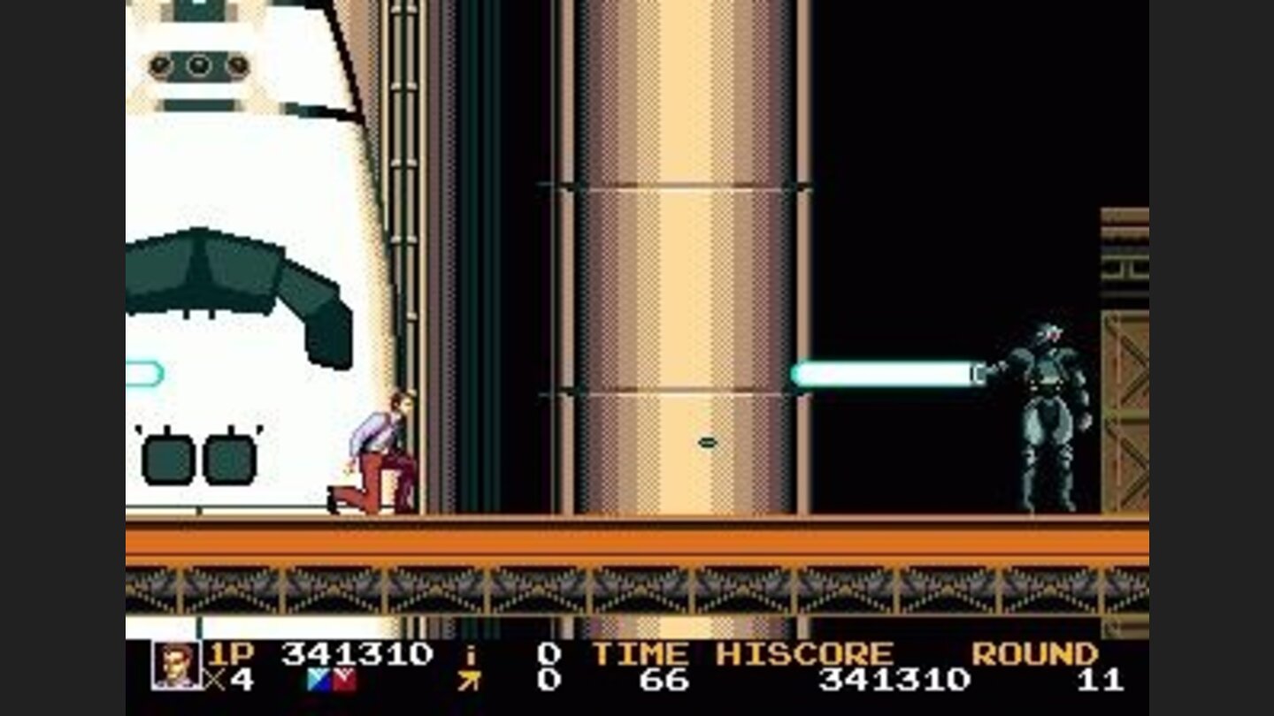 The final boss in his second form. The firing patterns are easy to adapt to.