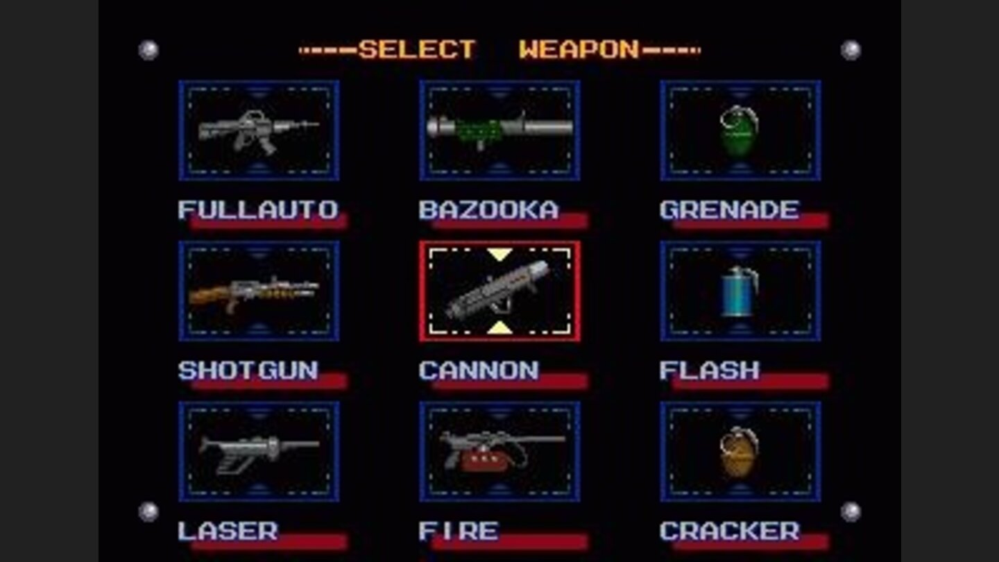 Pick a special weapon at the beginning of each mission.