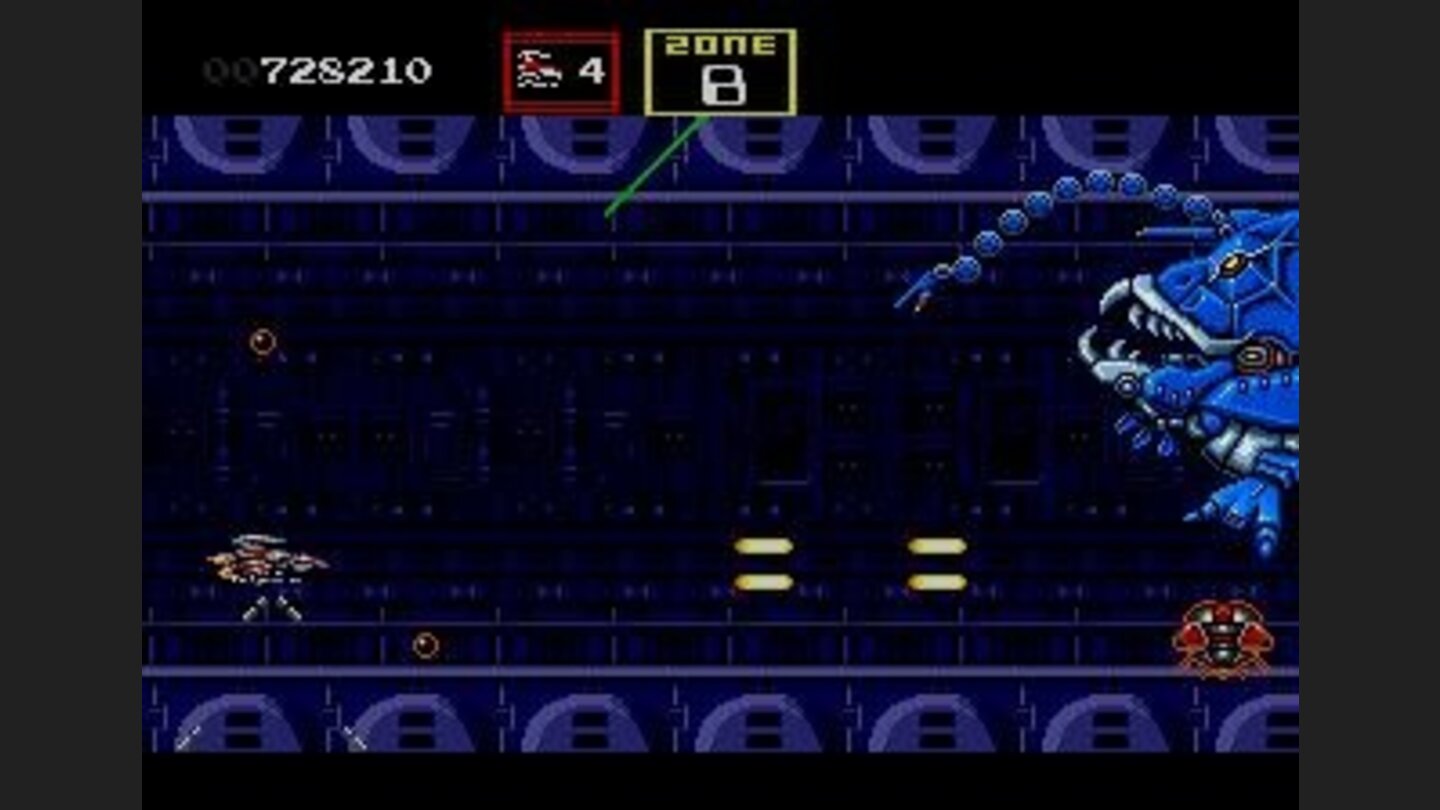 Thats a mega bomb just below Alloy Lantern; shoot it to destroy!