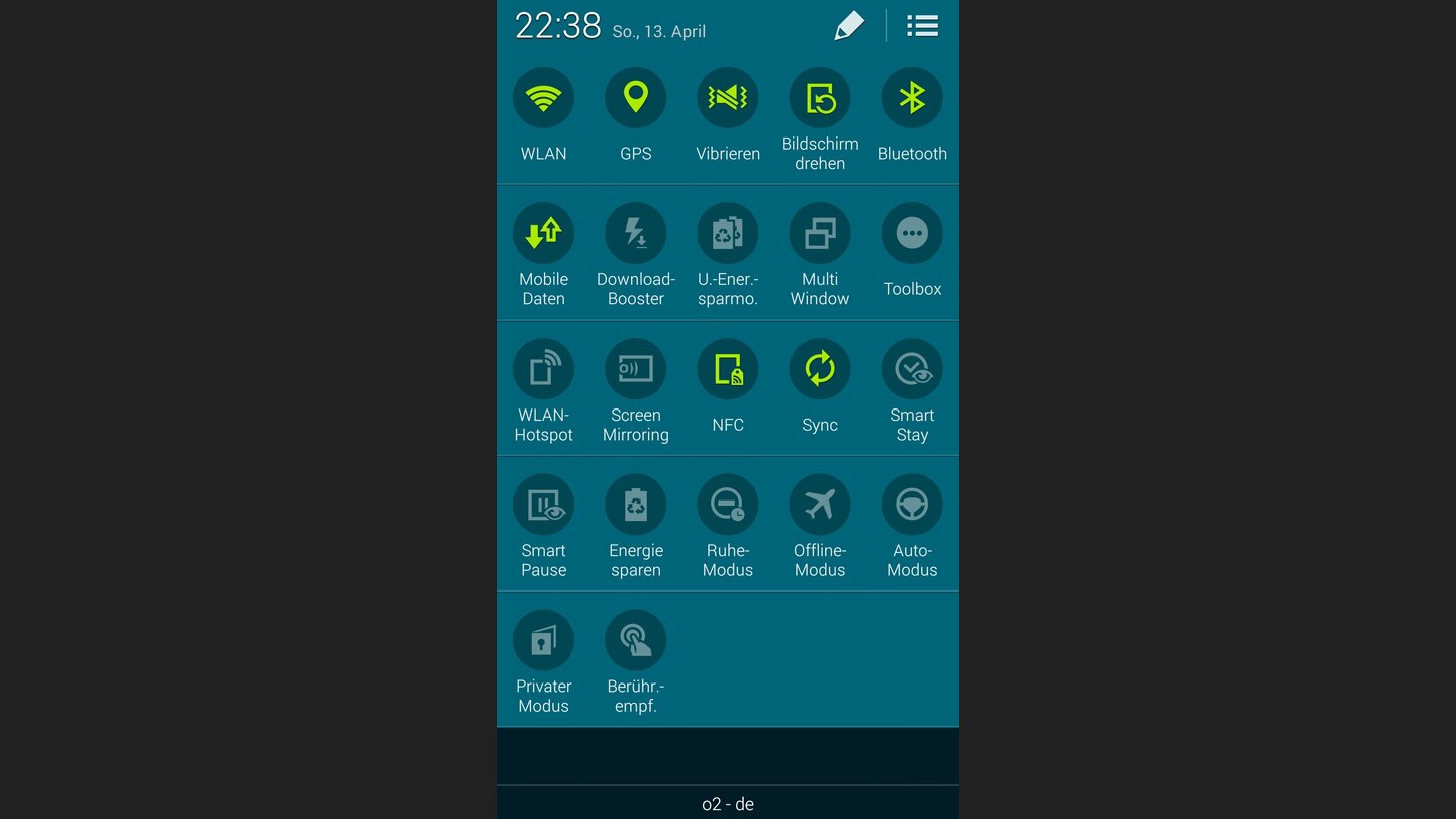 Samsung Galaxy S5 Screenshots