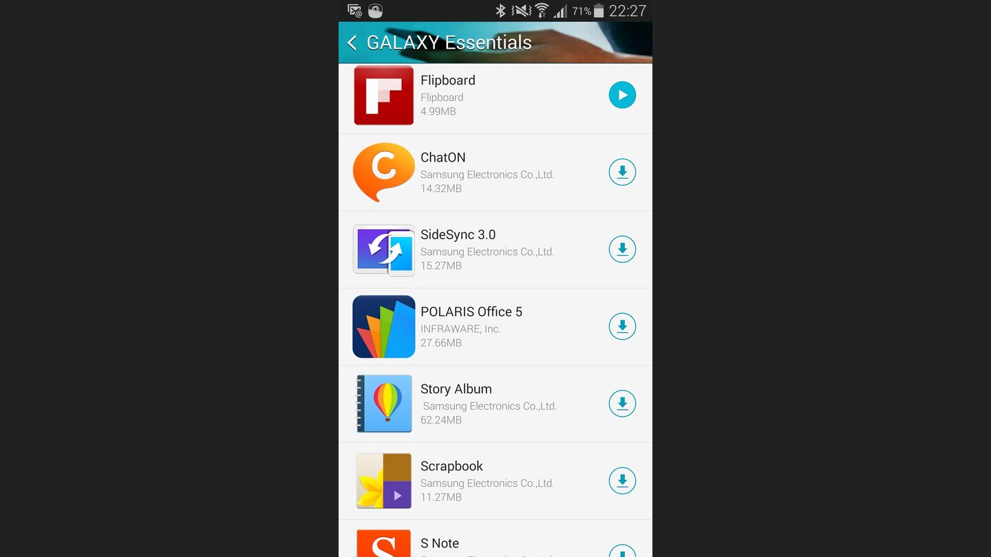 Samsung Galaxy S5 Screenshots