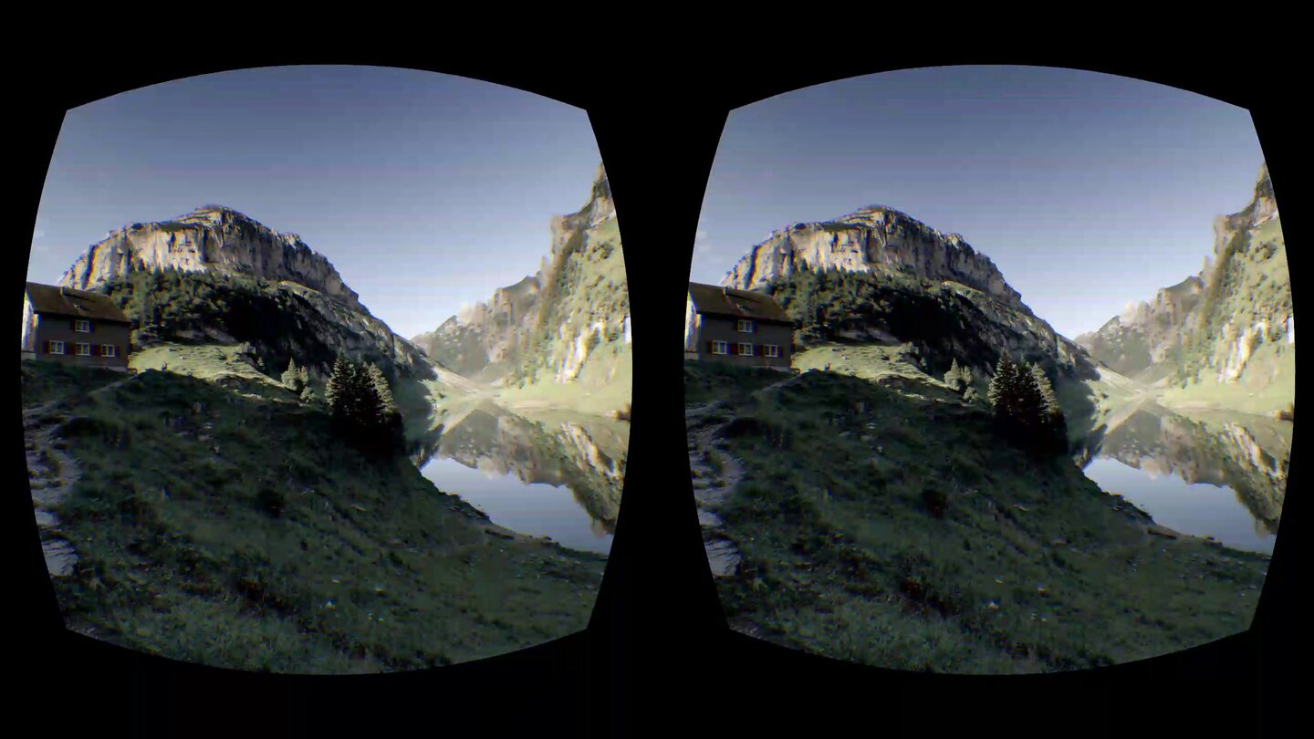 Mit der Samsung Gear VR machen wir Ausflüge in die Berge ...