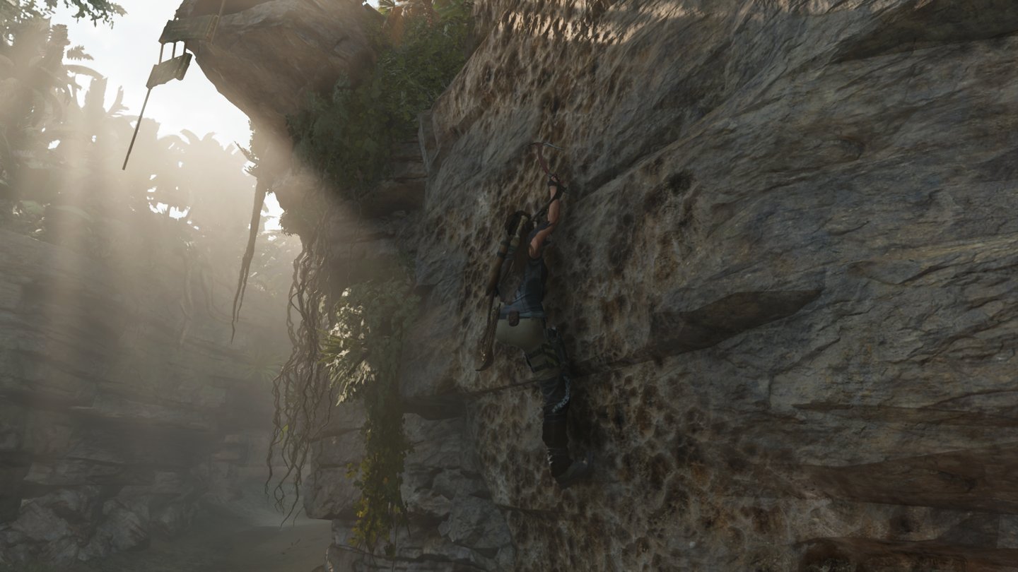 Shadow of the Tomb RaiderAuch in Shadow of the Tomb Raider wird wieder geklettert. Dank neuer Ausrüstung auch auf dem Kopf.